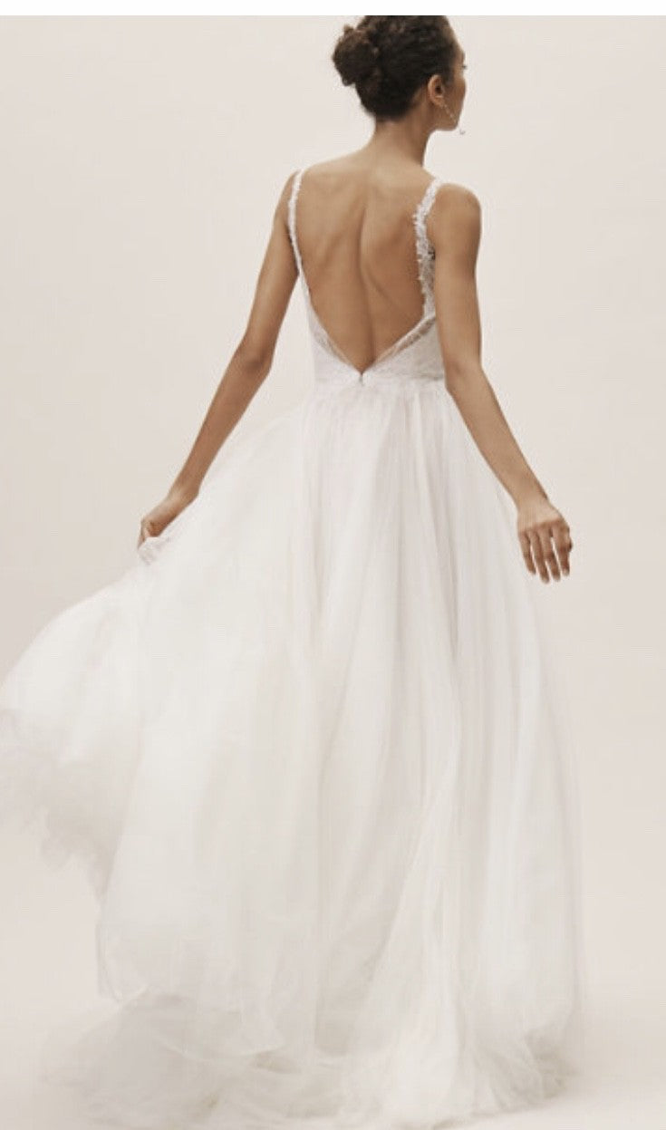 BHLDN Wtoo Mercer Gown - Elegant Lace Wedding Dress for Brides | Perfect for Beach, Garden & Formal Weddings