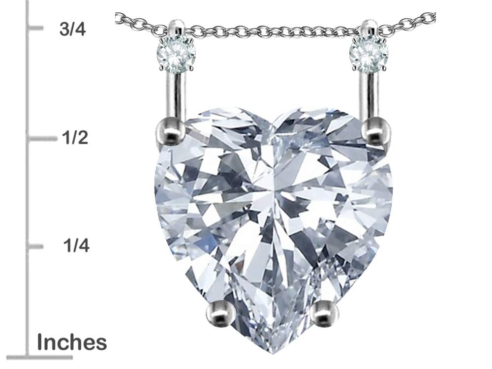 10K Gold Heart Pendant for Women - 8mm Stackable Mother's Day Gift - Perfect for Layering Necklaces & Everyday Elegance