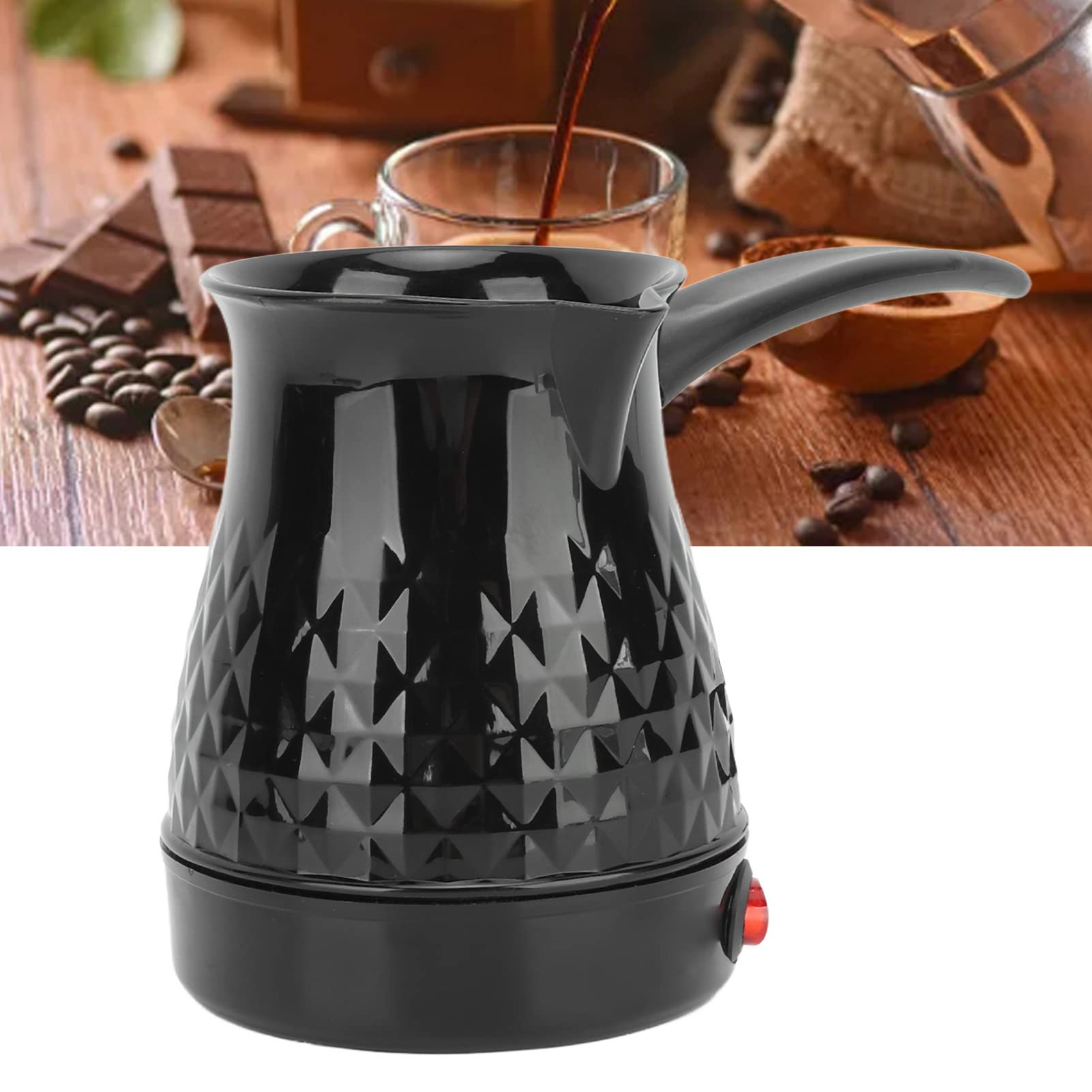 Ejoyous 600ml Electric Turkish Coffee Maker - Stainless Steel Pot with Removable Handle for Home & Travel - Fast Boiling for Coffee, Tea, Milk - Perfect for Camping, Office & Gifts