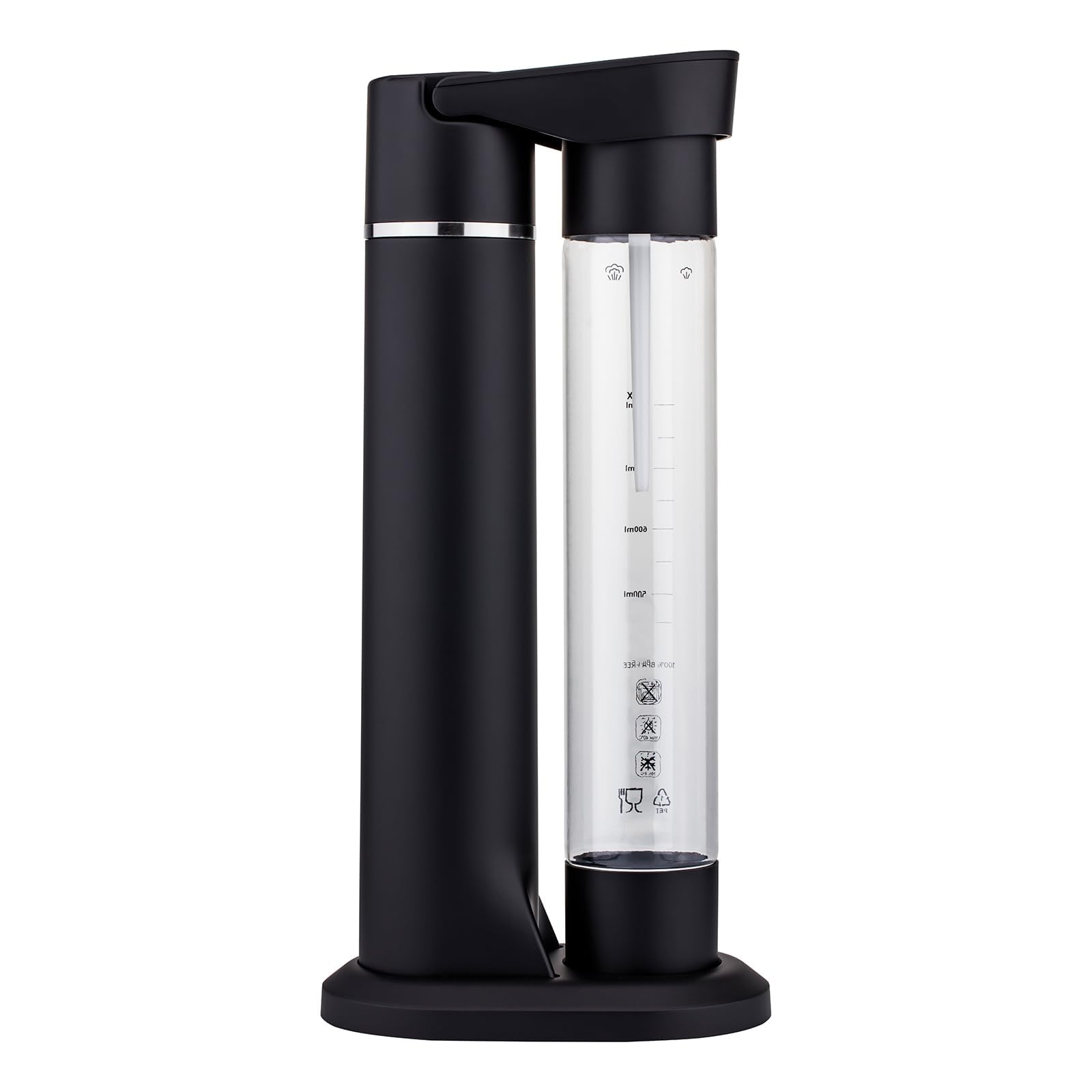 Sparkling Water Maker & Soda Machine with BPA-Free Bottle - Home Carbonation System for Juice, Cocktails & Healthy Drinks (CO2 Cylinder Not Included) | Perfect for Kitchen, Parties & Refreshing Beverages