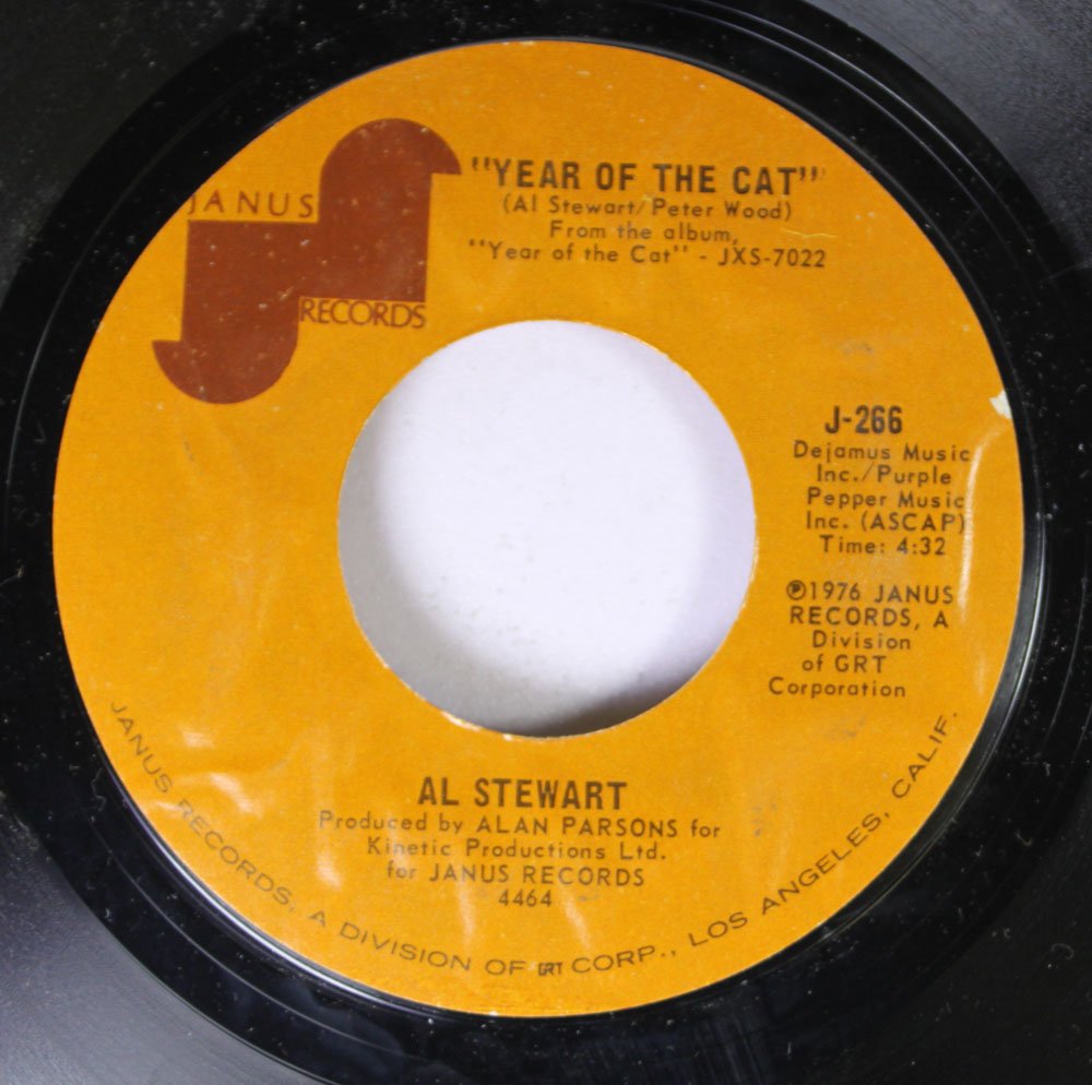 Al Stewart - Year of the Cat / Broadway Hotel 45 RPM Vinyl Record - Classic Rock Collectible for Music Lovers & Audiophiles - Perfect for Home Listening, Gifts & Vinyl Collections