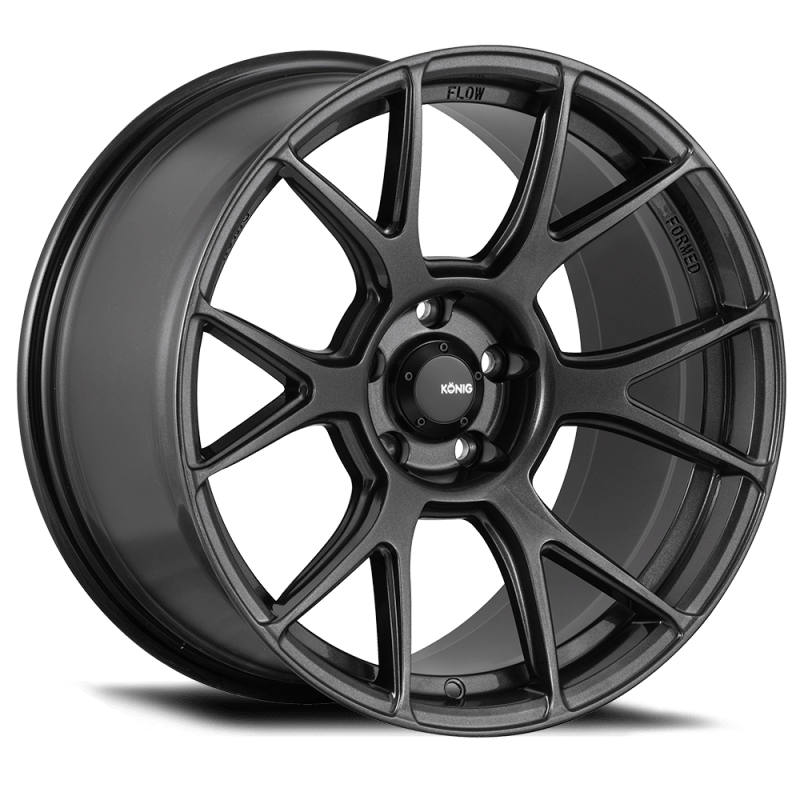Konig Ampliform 18x9.5 5x114.3 ET35 Dark Metallic Graphite Alloy Wheels - Perfect for Performance Cars, Tuners & Street Racing Enthusiasts