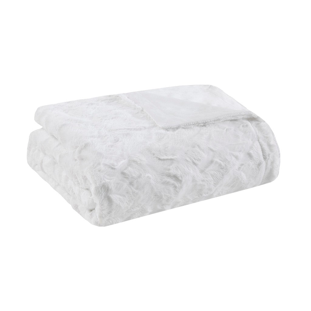 Luxury Zuri Oversized Faux Fur Throw Blanket - Super Soft Cozy Fluffy Plush Blanket for Couch, Bed & Home Decor - Perfect for Winter, Gifts & Cozy Nights