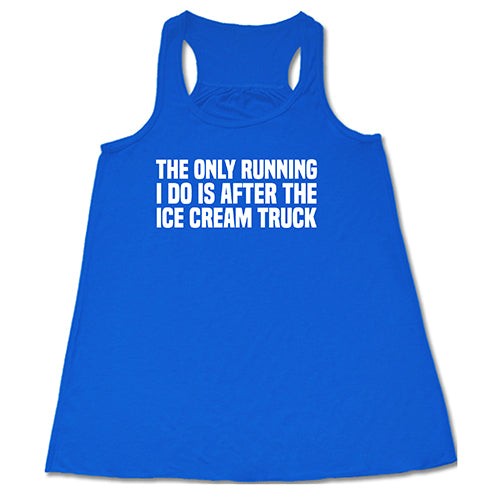 Funny Running After Ice Cream Truck T-Shirt - Humorous Graphic Tee for Men & Women - Perfect for Summer Outings & Casual Wear