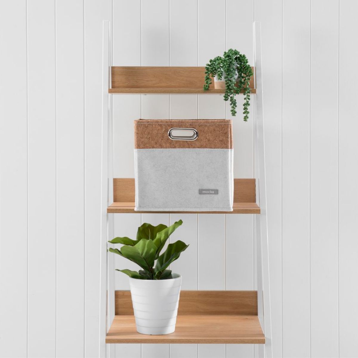 Loryn Cube Basket - White Storage Bin for Home Organization, Closet, Shelves & Office | Stylish & Durable Storage Solution