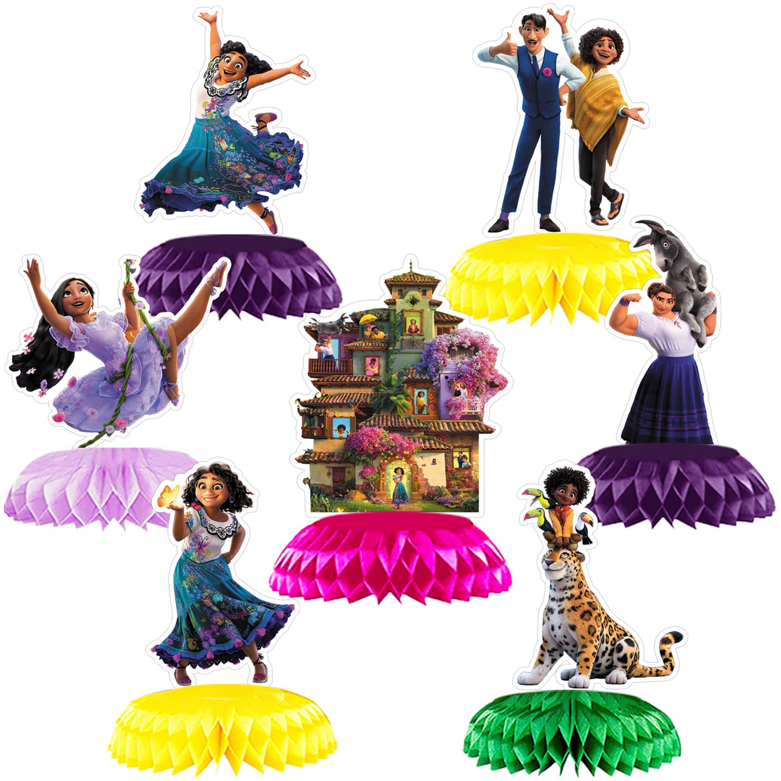 LUEOOT 7-Piece Magic Birthday Party Table Centerpieces - Magician Theme Decorations for Kids & Adults Birthday Party Decor | Perfect for Magic Shows, Themed Parties & Special Events