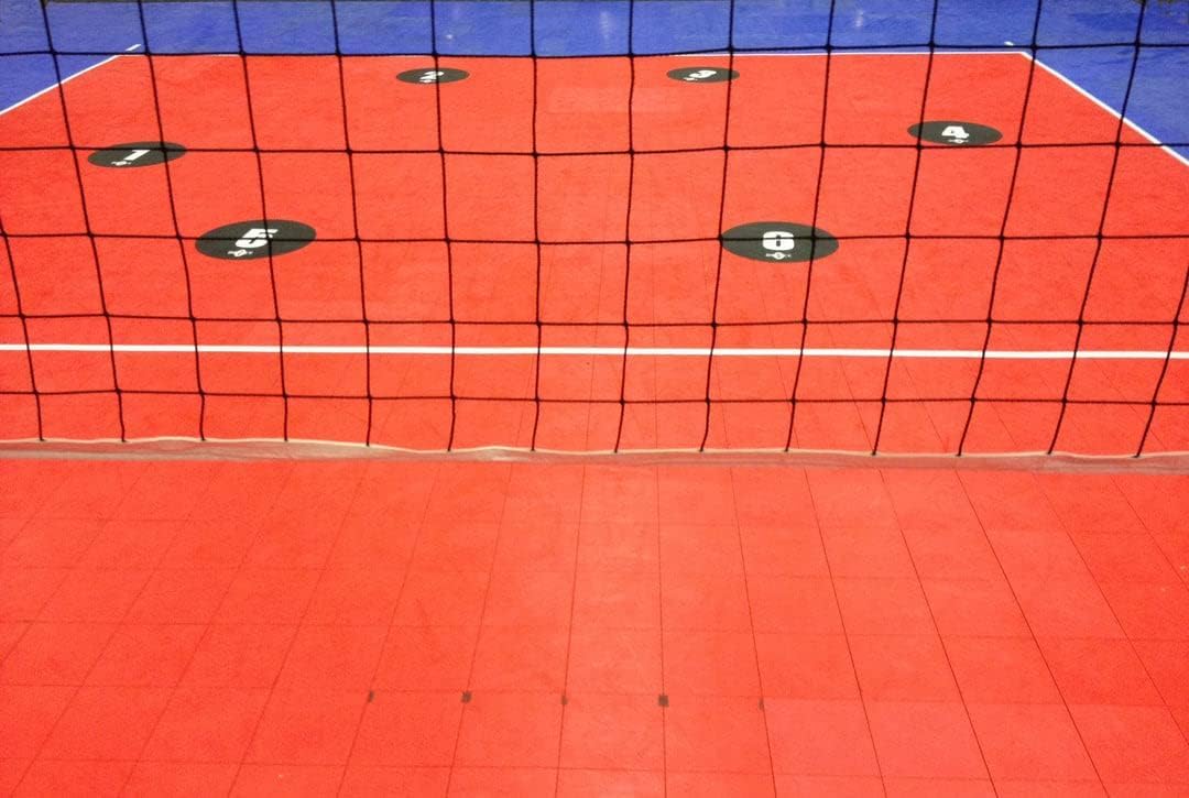 Bownet Volleyball Floor Targets - 6 Zone Training Markers for Precision Practice Shots & Serving Techniques - 24