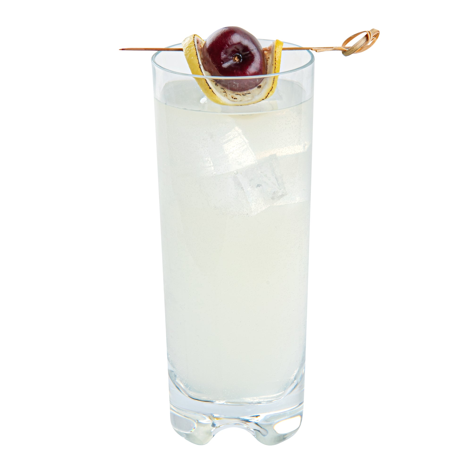 Bev Tek 10 oz Polycarbonate Collins Glasses - Set of 6, Shatterproof Bar Glasses for Cocktails, Iced Tea & Lemonade - 2.5