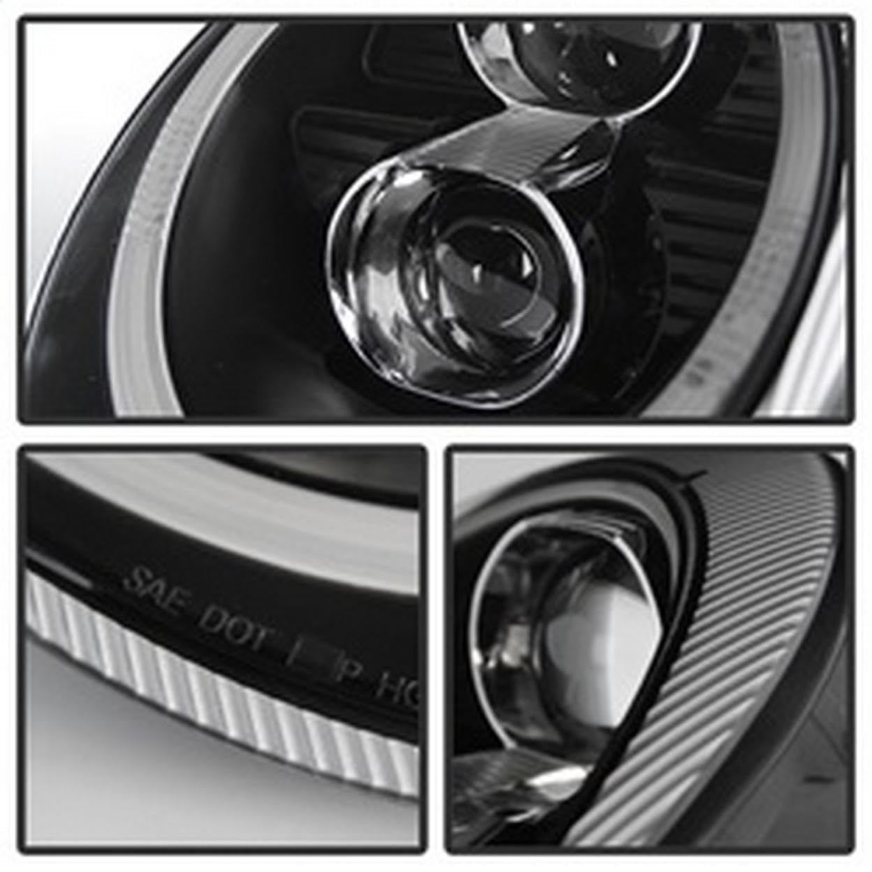 Spyder 5080103 Black Projector Headlights for Porsche 911 (1999-2005) - High Performance LED Replacement Headlamps - Perfect for Night Driving & Car Upgrades