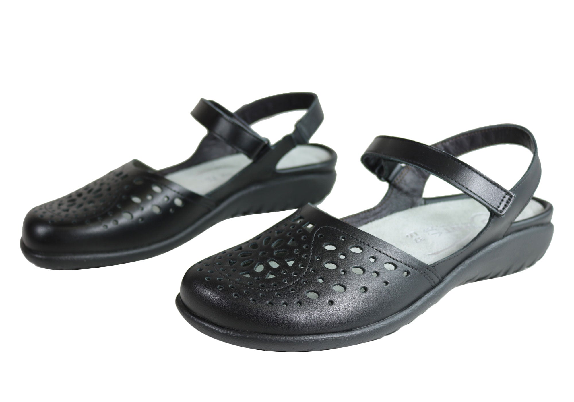 Naot Arataki Women's Orthopedic Leather Flat Sandals - Comfortable Closed-Toe Shoes for Plantar Fasciitis & Arch Support - Perfect for Work, Travel & Everyday Wear
