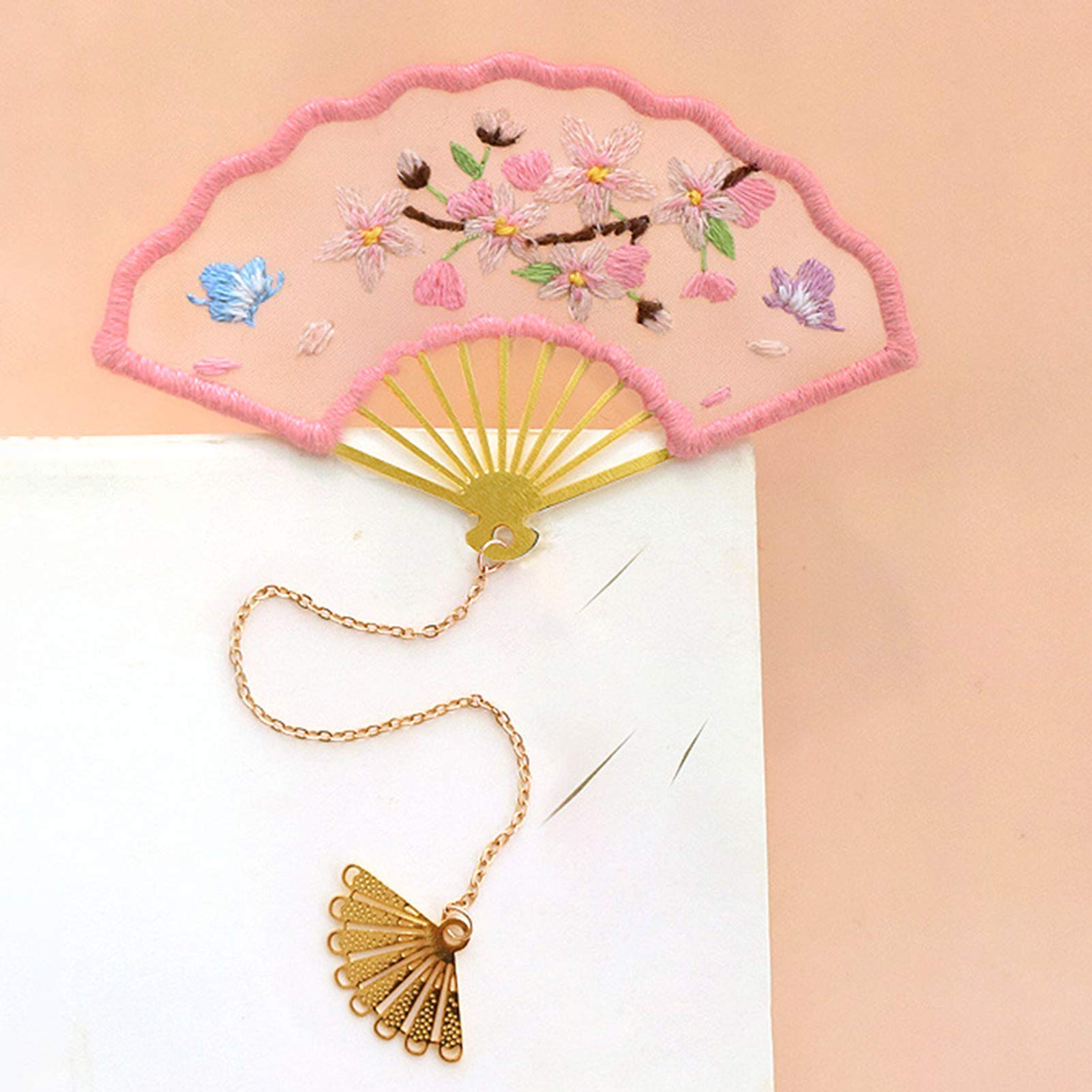 Beginner Embroidery Kits with Patterns - DIY Needlepoint Craft Set for Bookmarks & Car Hanging Accessories - Includes Pendant Ornaments (#6) - Perfect for Home Decor, Gifts & Relaxing Crafts