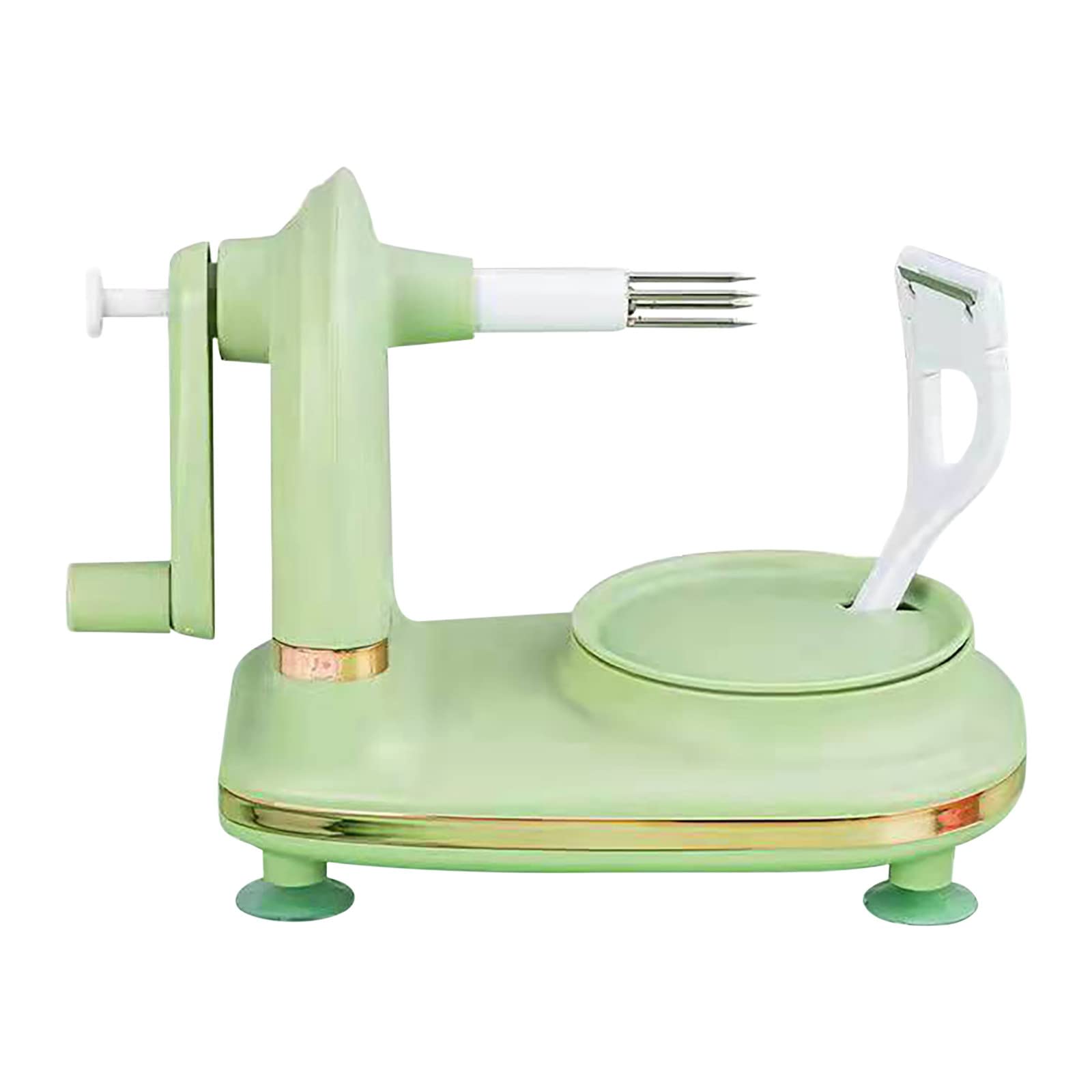 Birdeem Hand-Cranked Apple Peeler - Stainless Steel Fruit Peeling Tool for Kitchen (Mint Green) - Perfect for Apples, Pears, Potatoes & Meal Prep