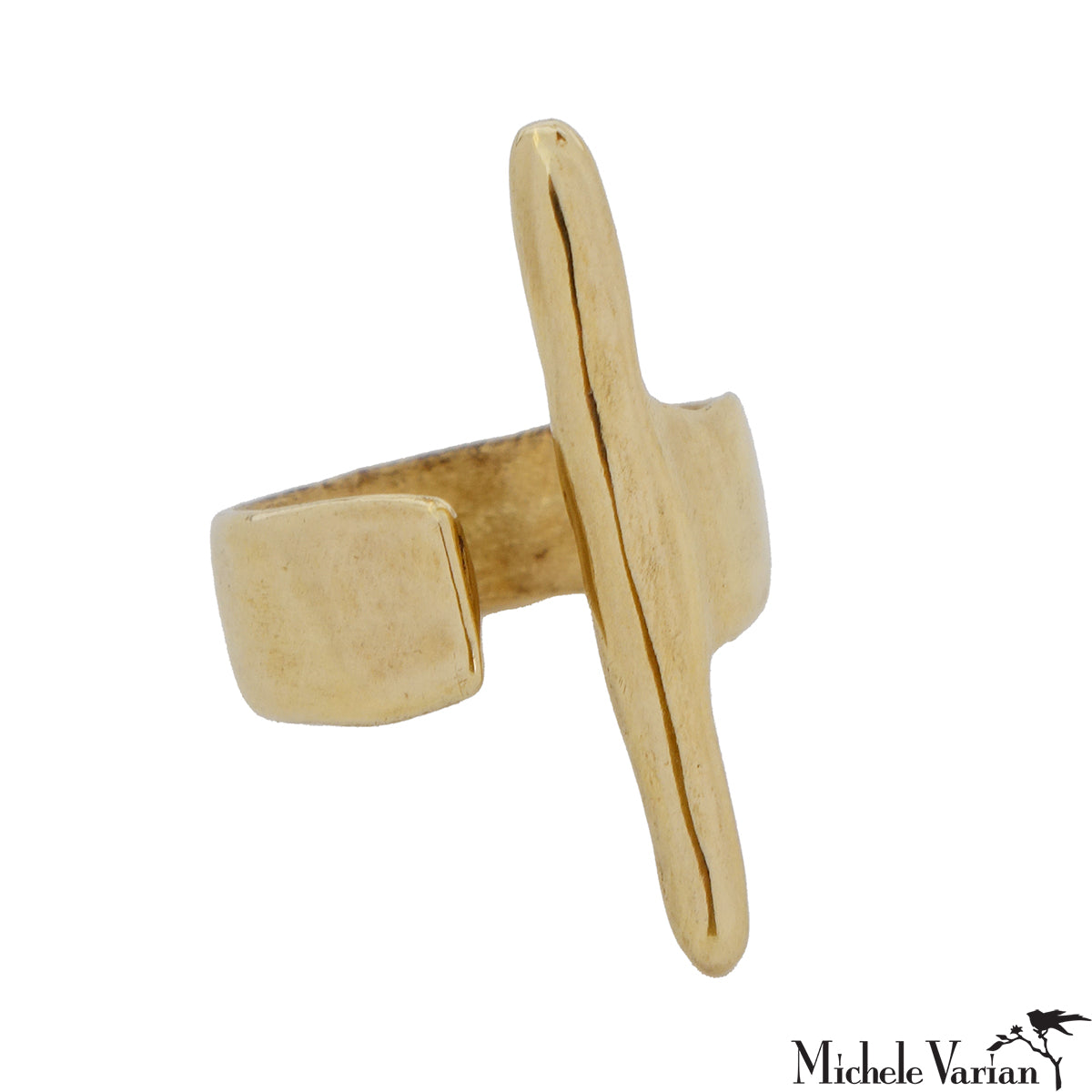 Vintage Brass Bacchetta Ring - Elegant Italian Style Jewelry for Women | Perfect for Weddings, Parties & Special Occasions