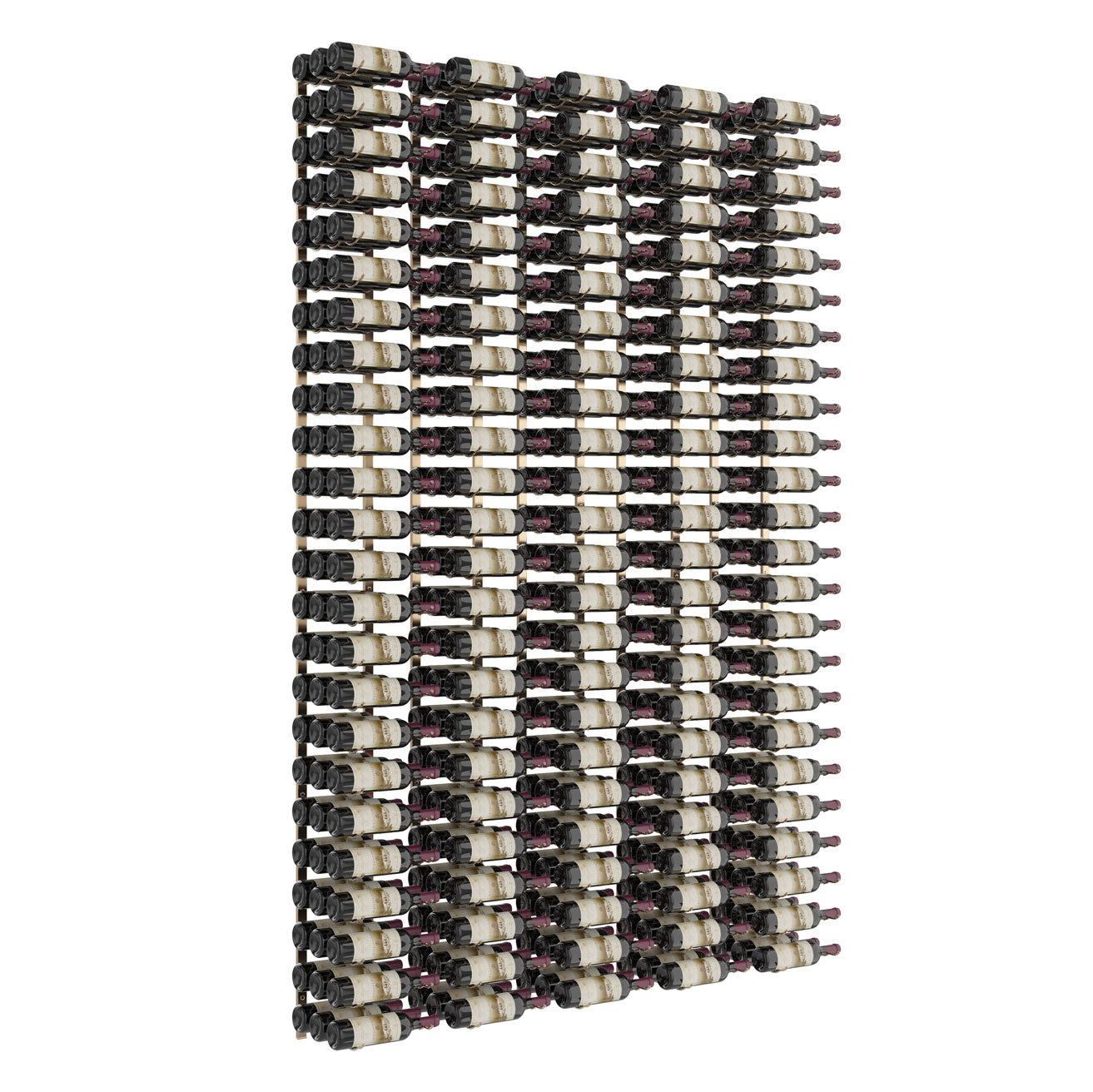 VintageView 'Feature Wall' 8-Tier Wine Rack Kit - Holds 120 to 360 Bottles - Wall Mounted Wine Storage for Home, Bar, Restaurant & Wine Cellar Organization