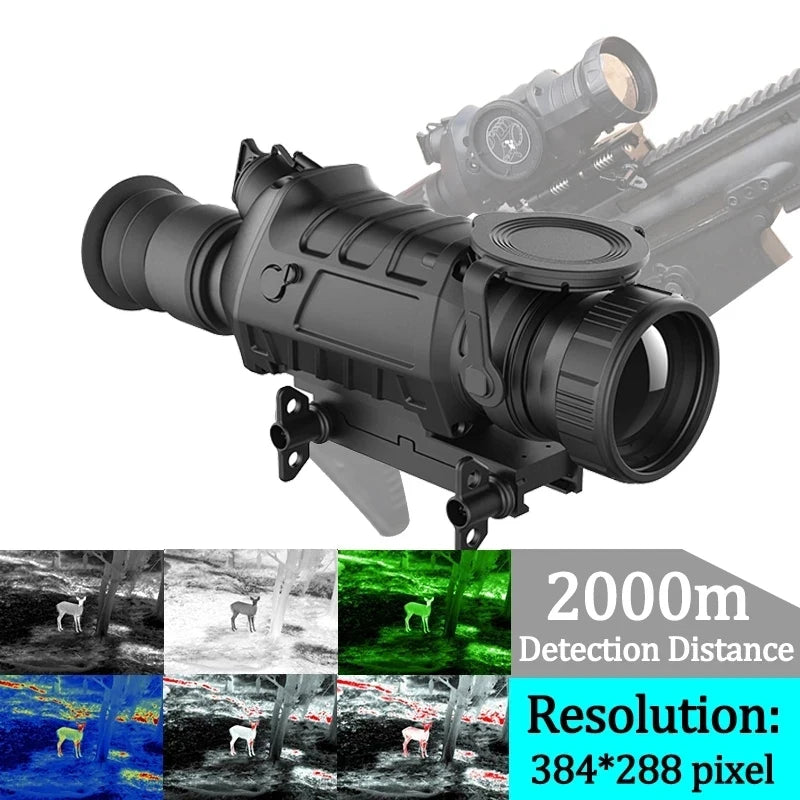 Tactical Thermal Imaging Riflescope for Hunting - Monocular Sight Scope with Rangefinder & Night Vision | Perfect for Outdoor Hunting, Wildlife Observation & Nighttime Security