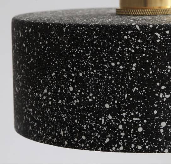 Hilka European Style Cement and Terrazzo Pendant Light - Modern Industrial Ceiling Lamp for Dining Room, Kitchen, Living Room Decor