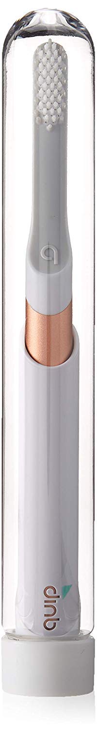 Quip Electric Toothbrush - Rechargeable Copper Metal Toothbrush with Travel Case - Gentle Cleaning for Sensitive Teeth - Perfect for Travel & Home Use