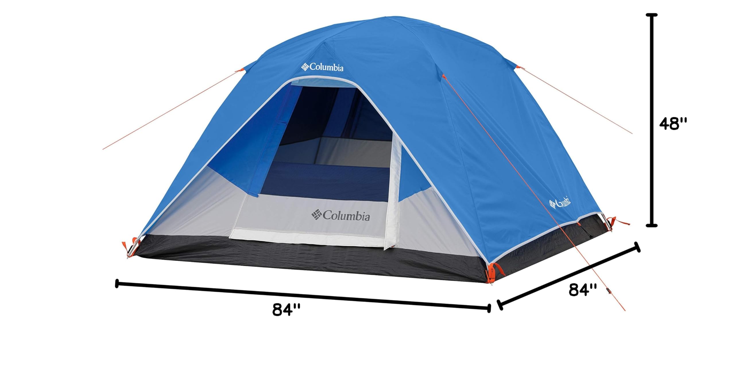 Columbia Dome Tent - 3/4/6/8 Person Camping Tent for Hiking, Backpacking & Family Outdoor Adventures | Lightweight Waterproof Shelter for Campgrounds, National Parks & Backyard Camping