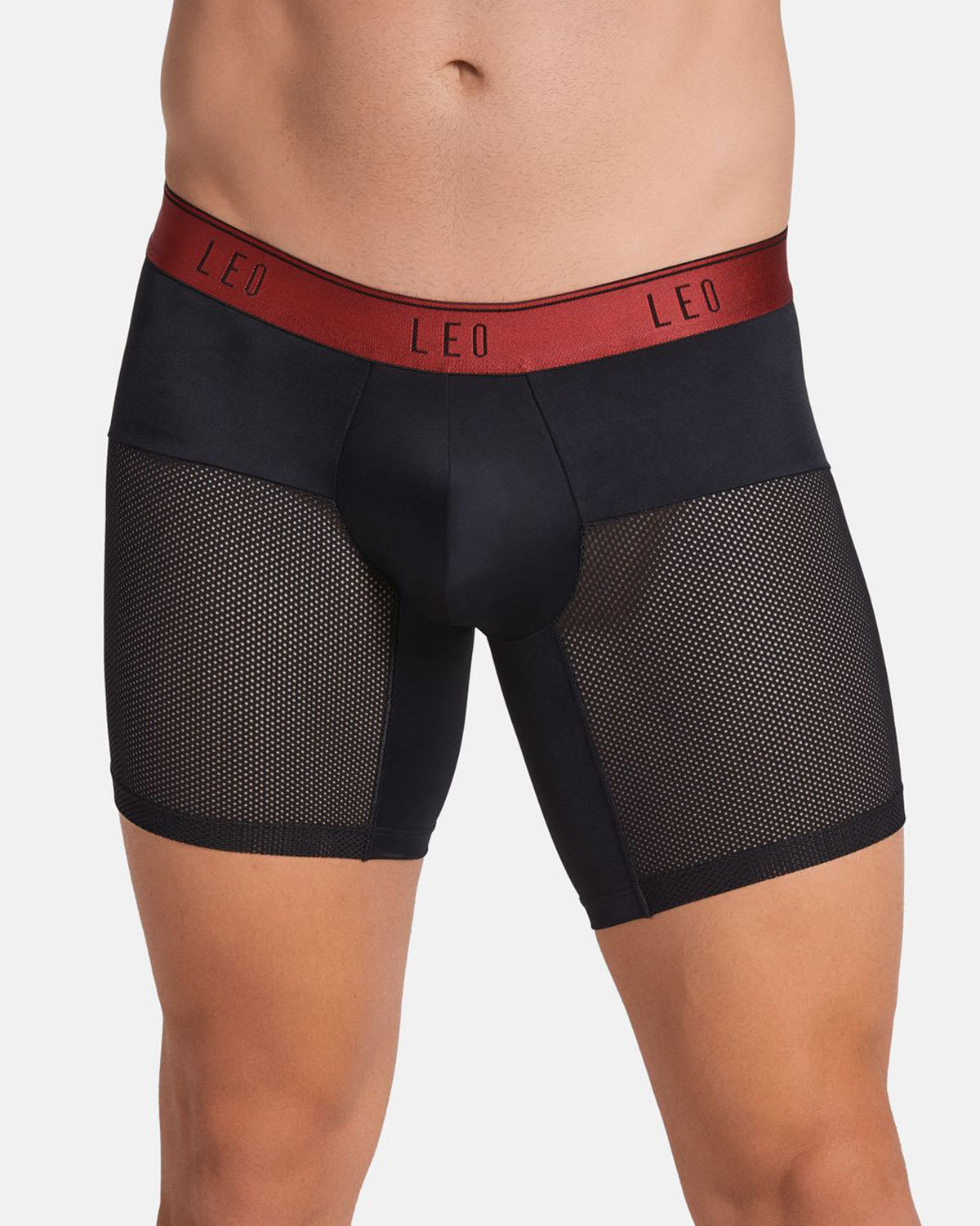Breathable High-Tech Mesh Boxer Briefs with Ergonomic Support Pouch - Perfect for Gym, Running & Everyday Comfort