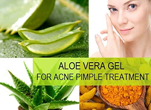 SYSPRO Pure Aloe Vera Gel for Skin & Hair Care - Whitening, Anti-Aging, Acne Treatment, Moisturizer for Women & Men - Brightening Face Solution with Turmeric & Sandalwood (200g) - Perfect for Daily Skincare Routine, Sunburn Relief & Hair Hydration