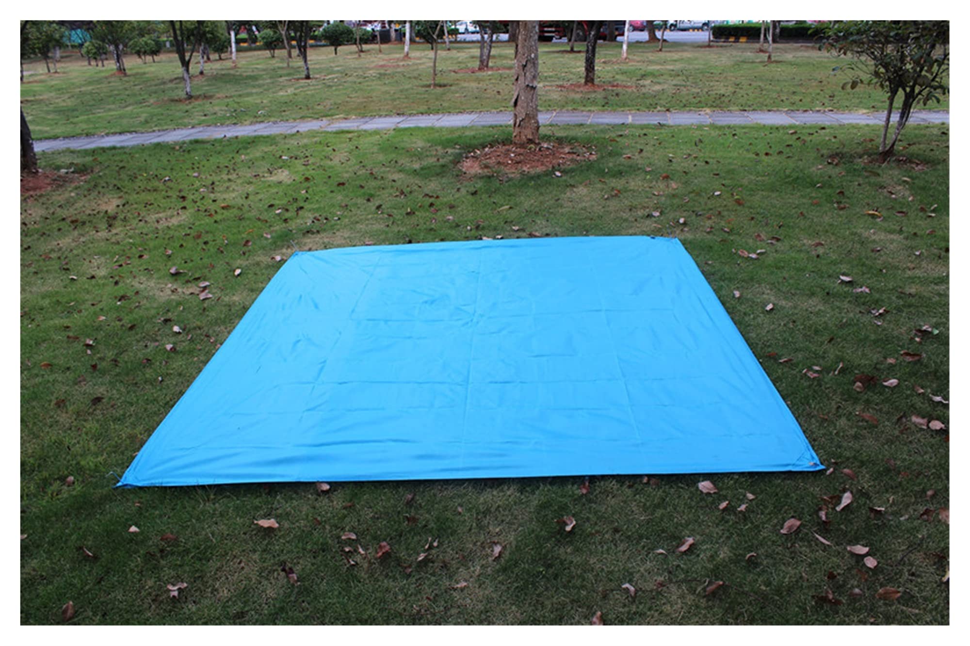 Waterproof Outdoor Picnic Blanket - Portable Camping Mat for Beach, Park & Picnics - Sky Blue 82x79 Inches (210x200cm) - Lightweight Sandproof Ground Cover for Hiking, Travel & Backyard Use