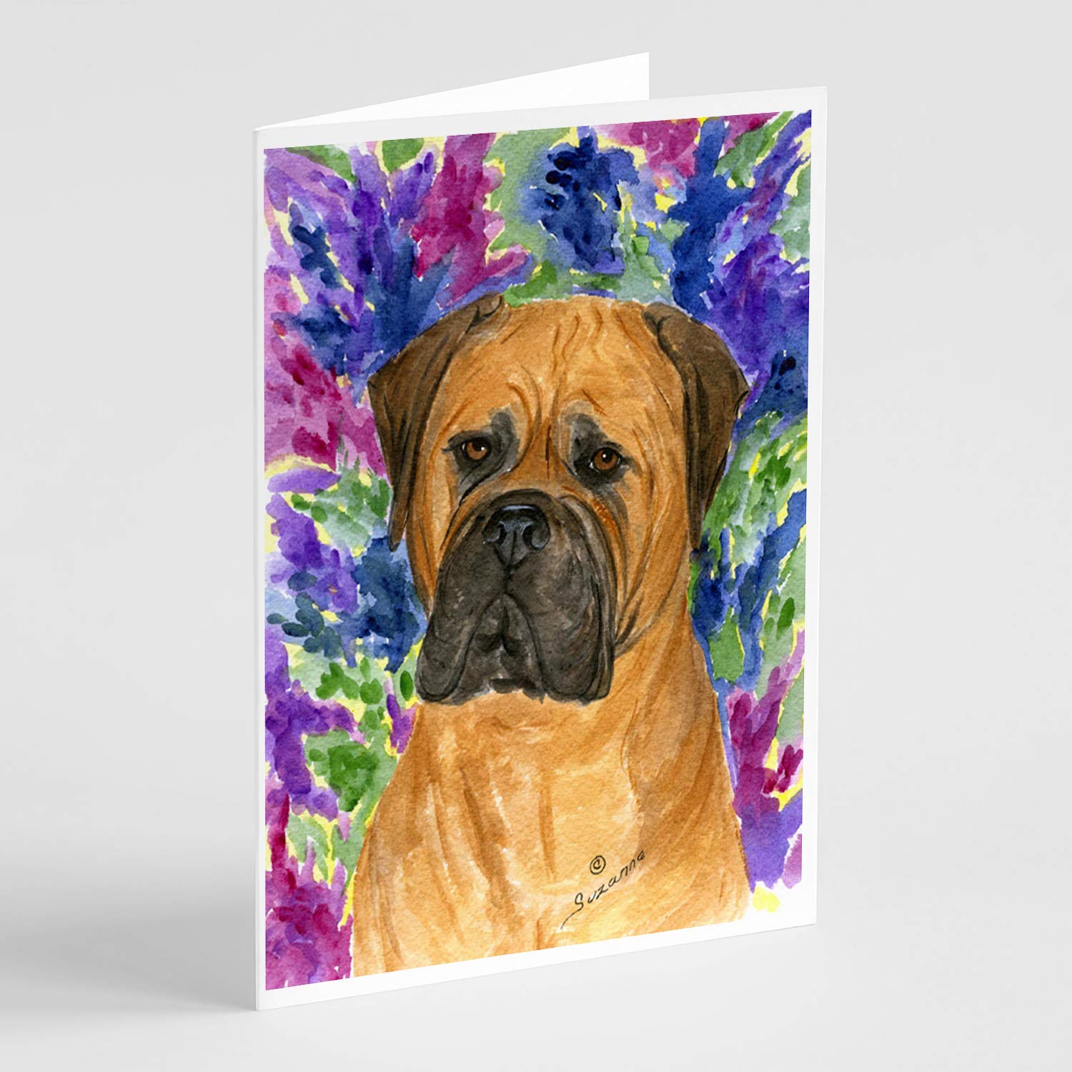 Bullmastiff Greeting Cards Set of 8 with Envelopes | A7 Size 5x7 Blank Note Cards | Whimsical Dog Lover Stationery | Perfect for Birthdays, Thank You Notes & Pet Lover Gifts