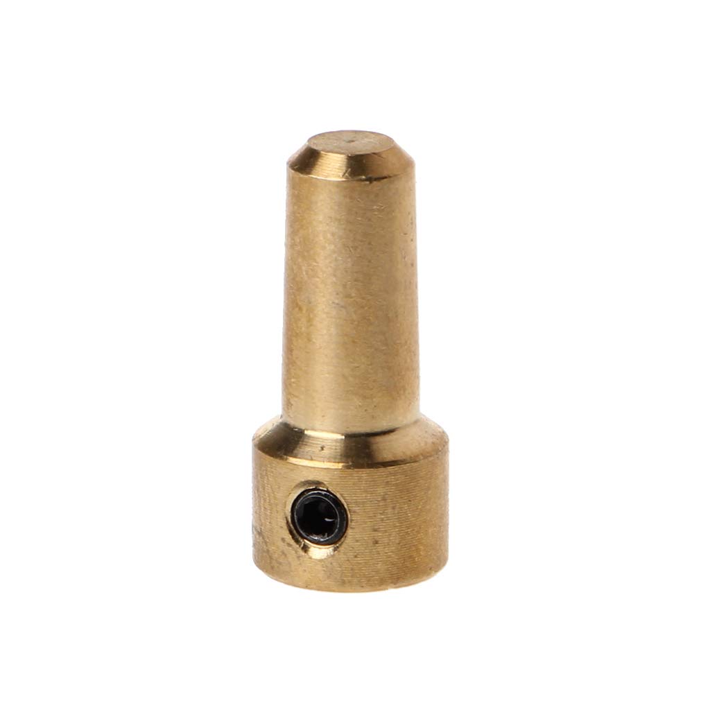 illombo Brass 3.17mm Electric Drill Chuck JT0 Coupling for Motor Shaft - Precision Clamp Fixture for DIY, Woodworking & Metalworking Projects
