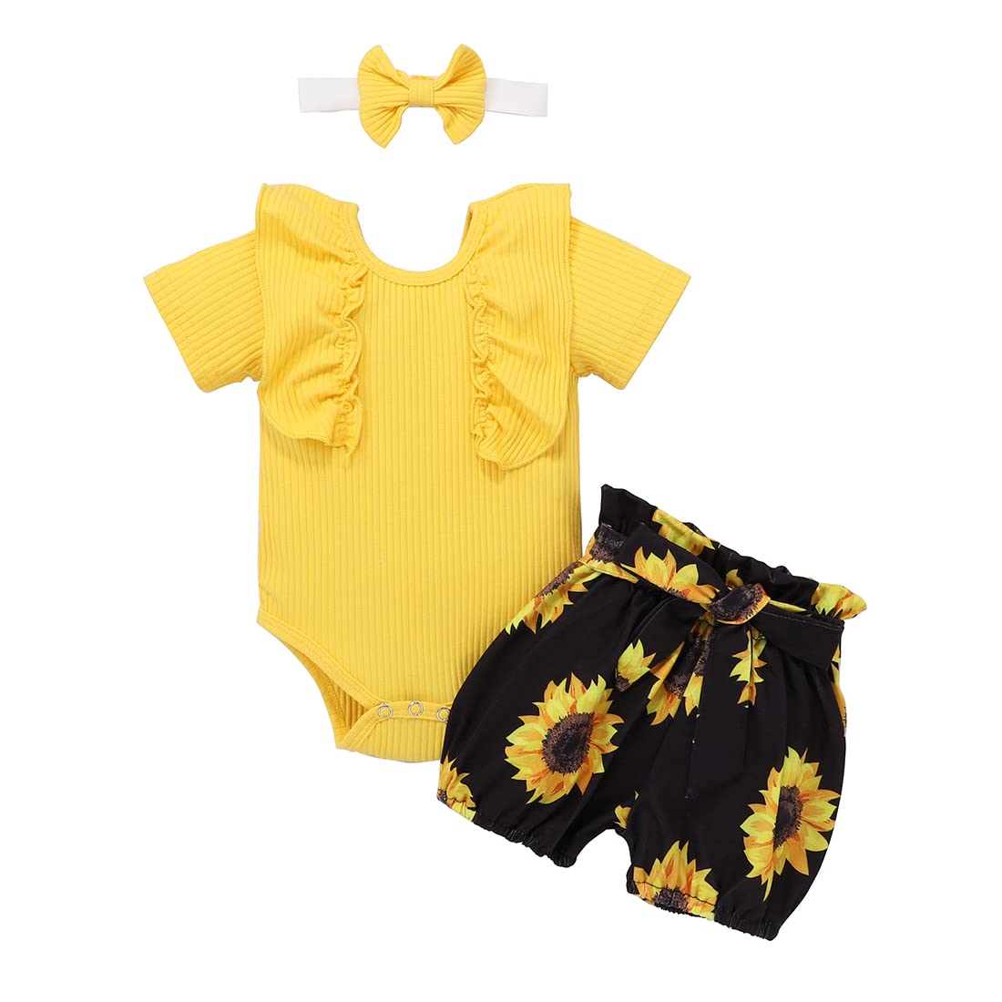 Adorable 3-Piece Baby Girl Clothes Set - Long Sleeve Toddler Outfit with Top & Pants | Cute Infant Fashion for Playdates, Family Photos & Everyday Wear
