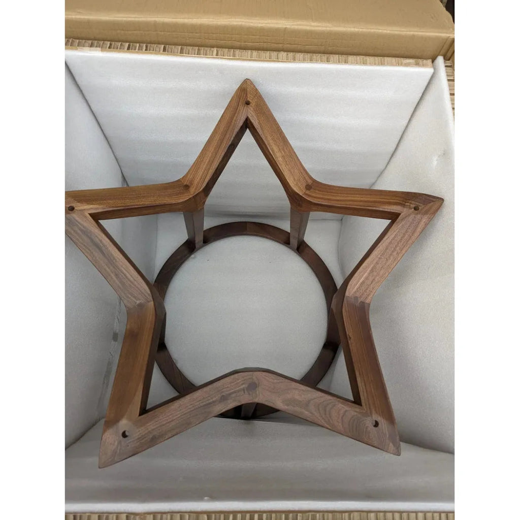 47 Inch Round Dining Table - Brown Mid Century Modern Style for Kitchen, Dining Room & Small Spaces | Perfect for Family Gatherings & Dinner Parties