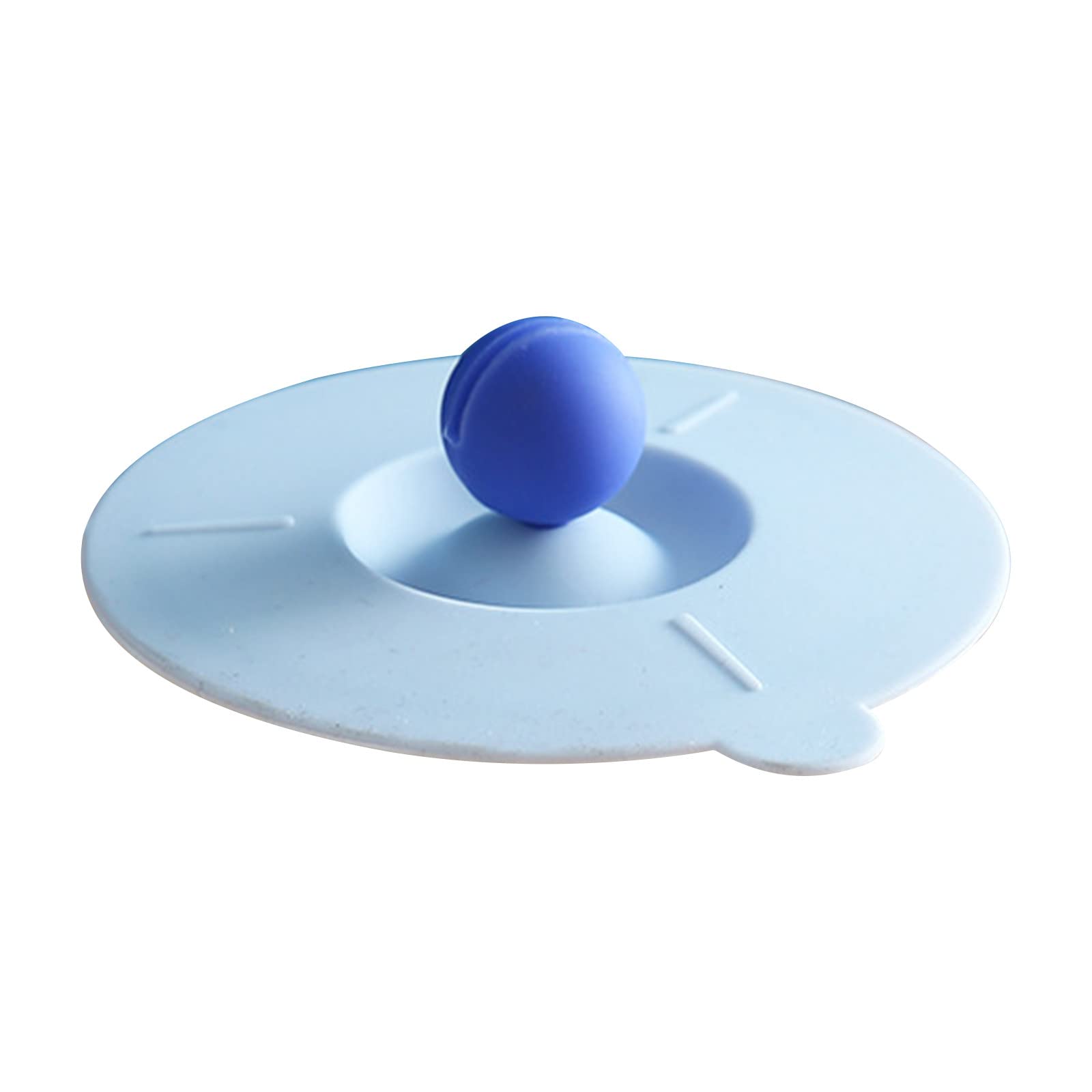 Premium Food-Grade Silicone Cup Cover - Leakproof Coffee Mug Lid, Dustproof Suction Seal for Glasses & Mugs (Blue, One Size) - Ideal for Home, Office & Travel Use