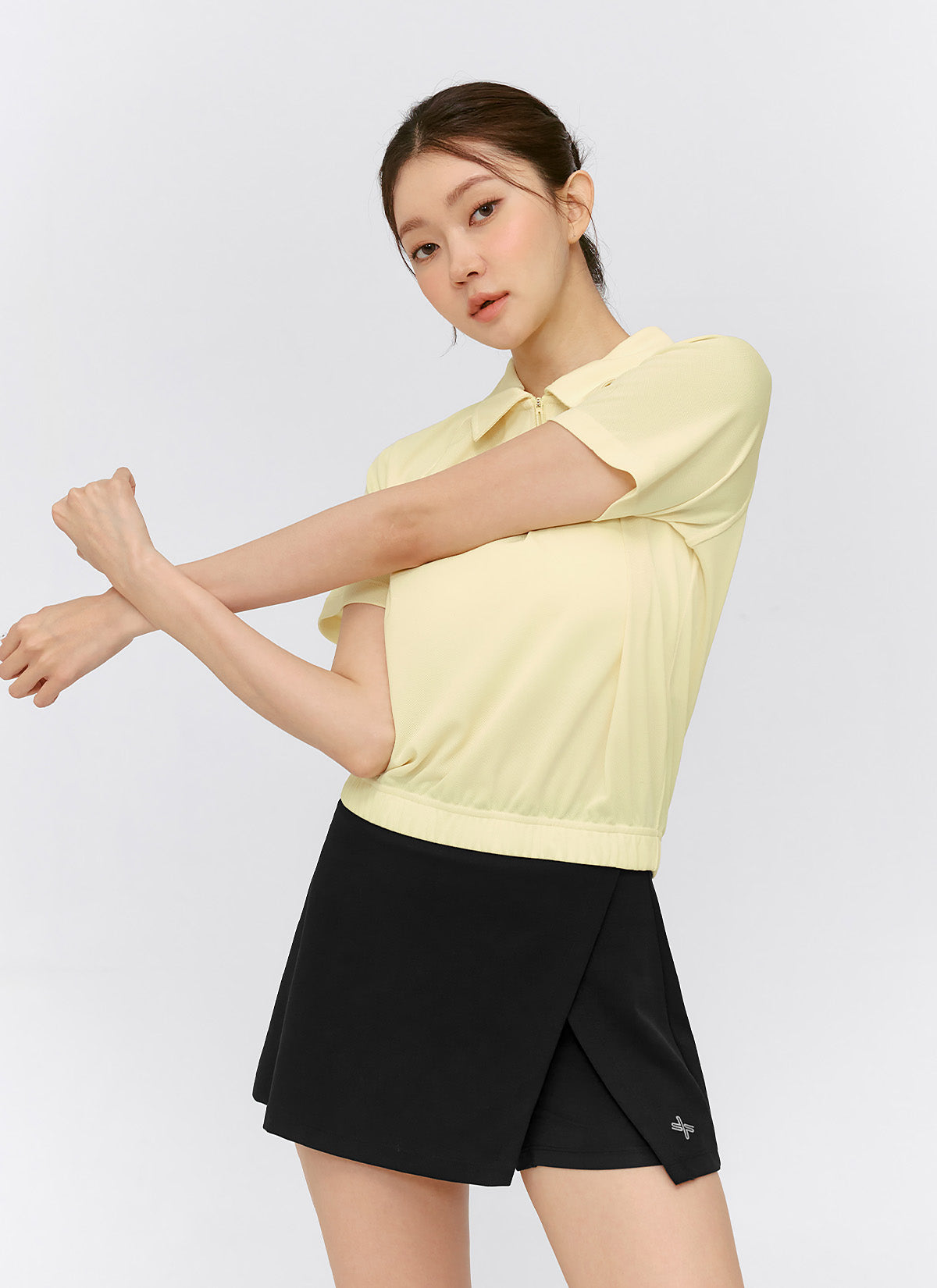 Black Label Power Rise Slit 2-in-1 Skirt - High Waist Flowy Skirt with Side Slit for Women | Perfect for Office Wear, Date Night & Summer Outfits