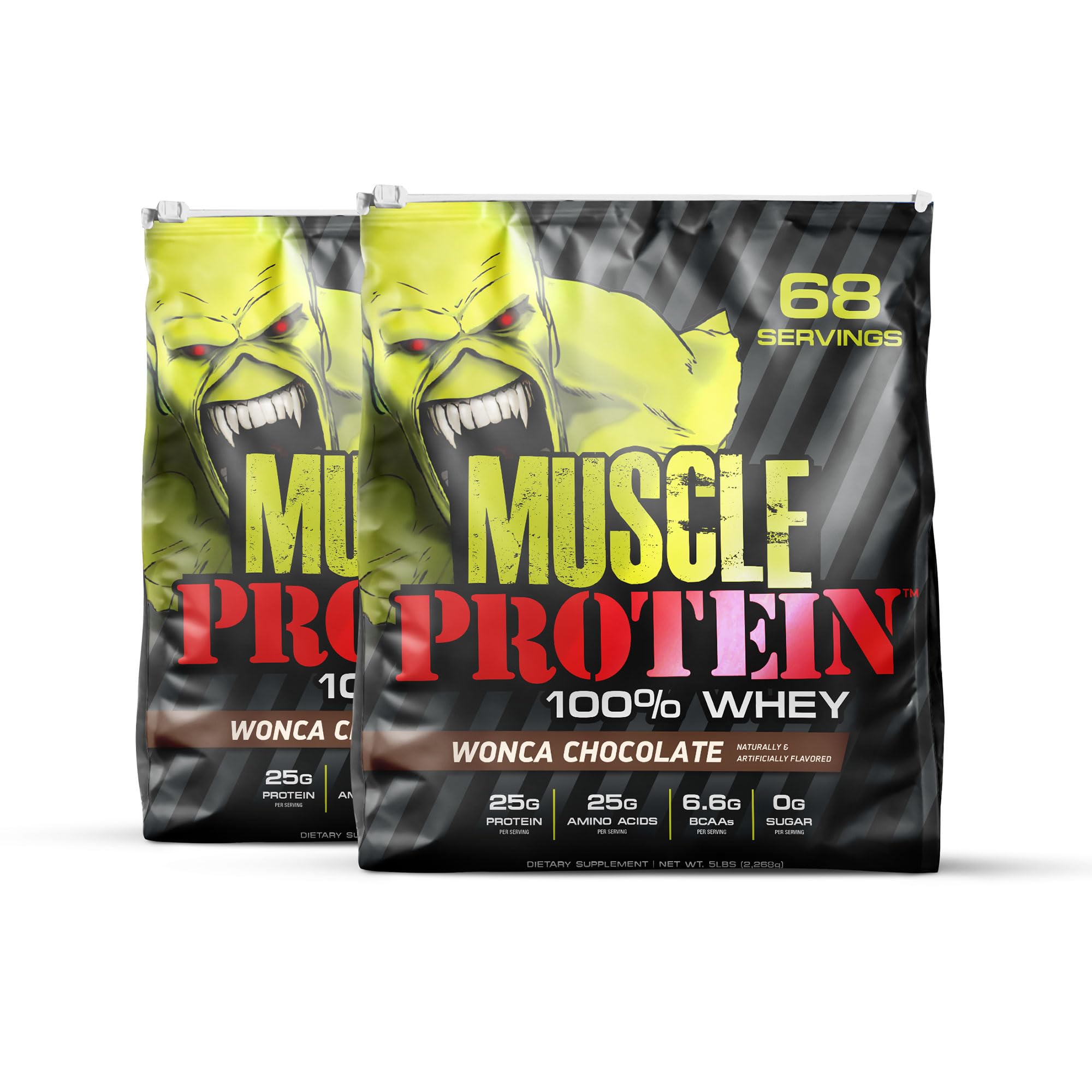GL Monster Muscle Protein Powder - 10lb Chocolate Flavor for Bodybuilding & Post-Workout Recovery | High Protein Supplement for Athletes & Fitness Enthusiasts