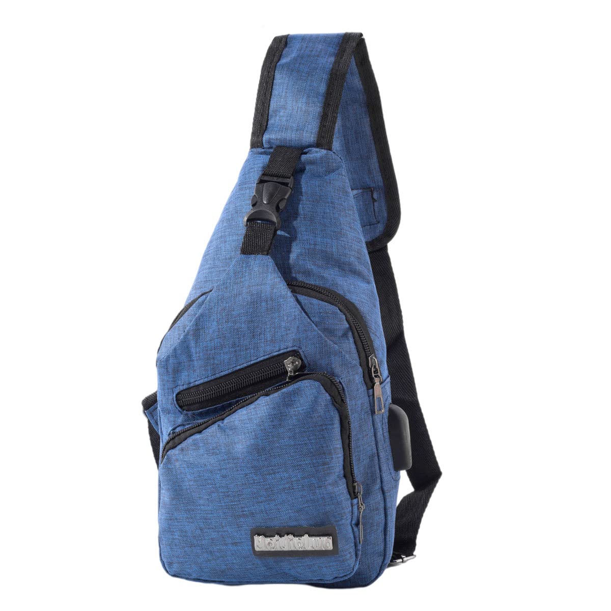 Lightweight Sling Bag with USB Charging Port - Crossbody Shoulder Backpack for Hiking, Camping & Outdoor Travel - Perfect for Daily Commute, Gym & Adventure Activities