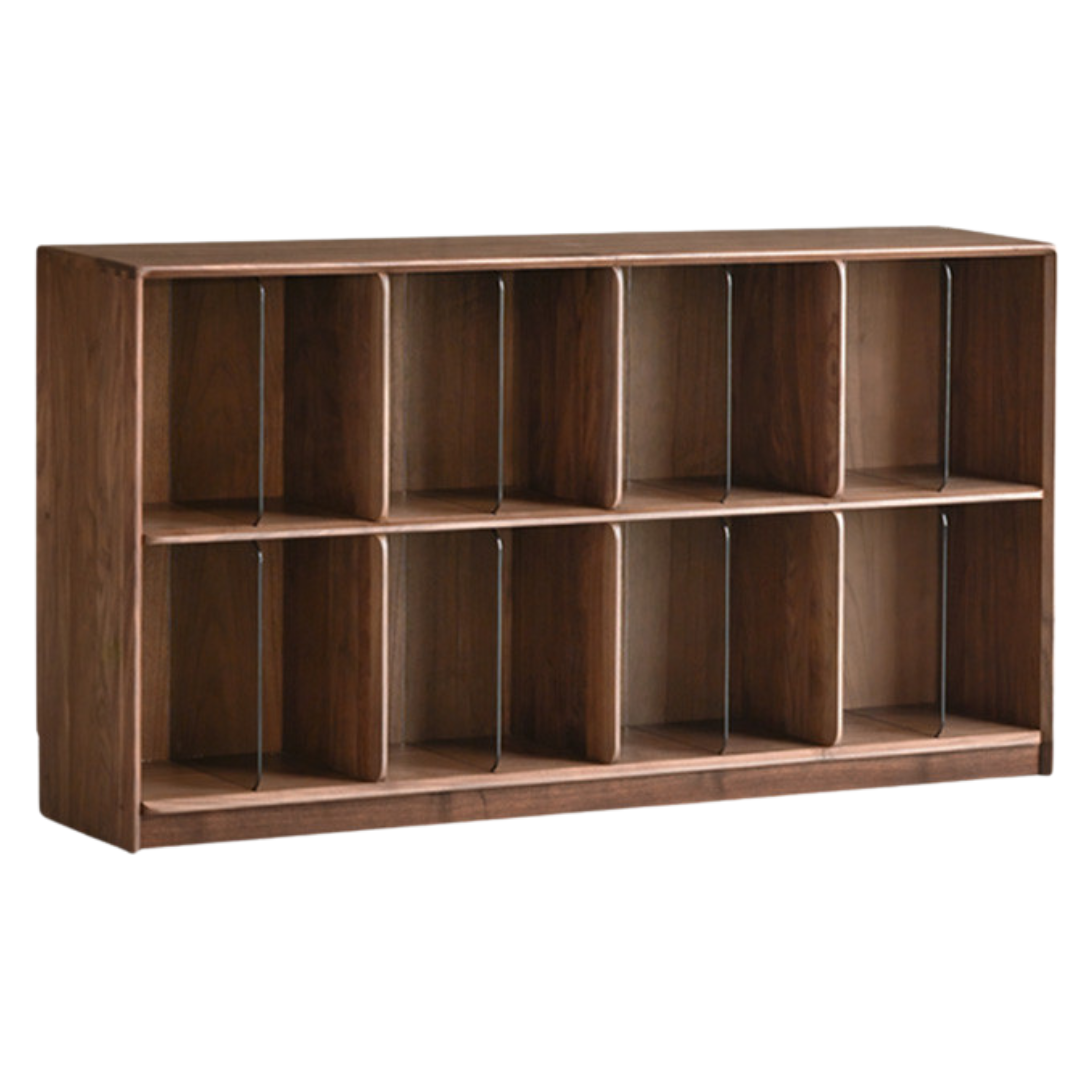 59x11.8x31.9 inch / 150x30x81 сm / walnut color / oak D-type bookcase