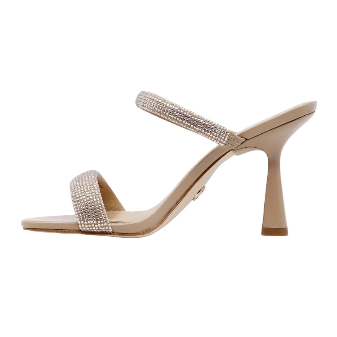 Michael Kors Clara Women's Leather Sandals - Comfortable & Stylish Summer Slide Sandals for Casual Outings, Beach & Vacation Wear