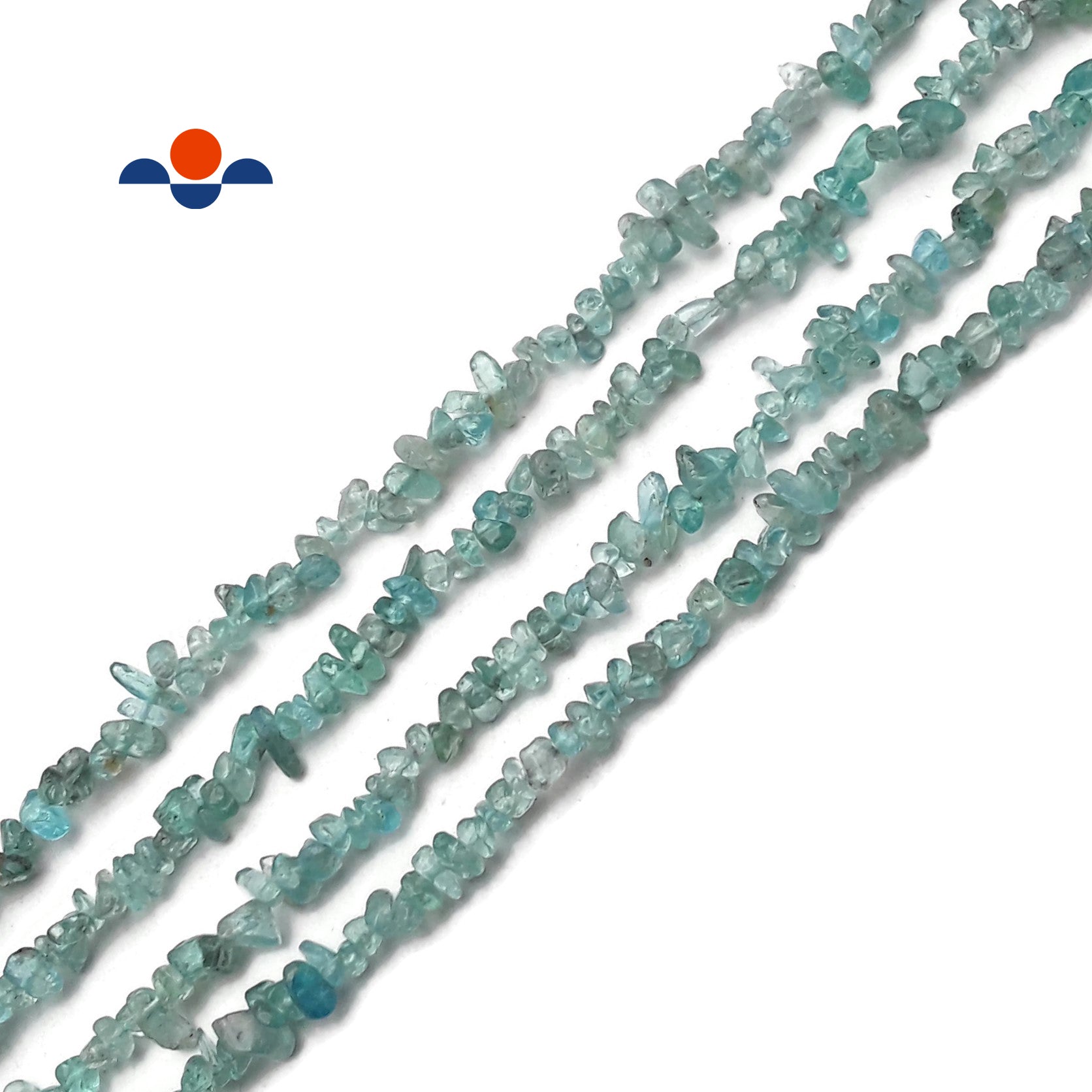 Natural Light Blue Apatite Irregular Pebble Nugget Beads 4-6mm (34 Strands) for Jewelry Making, DIY Crafts, and Healing Crystal Bracelets