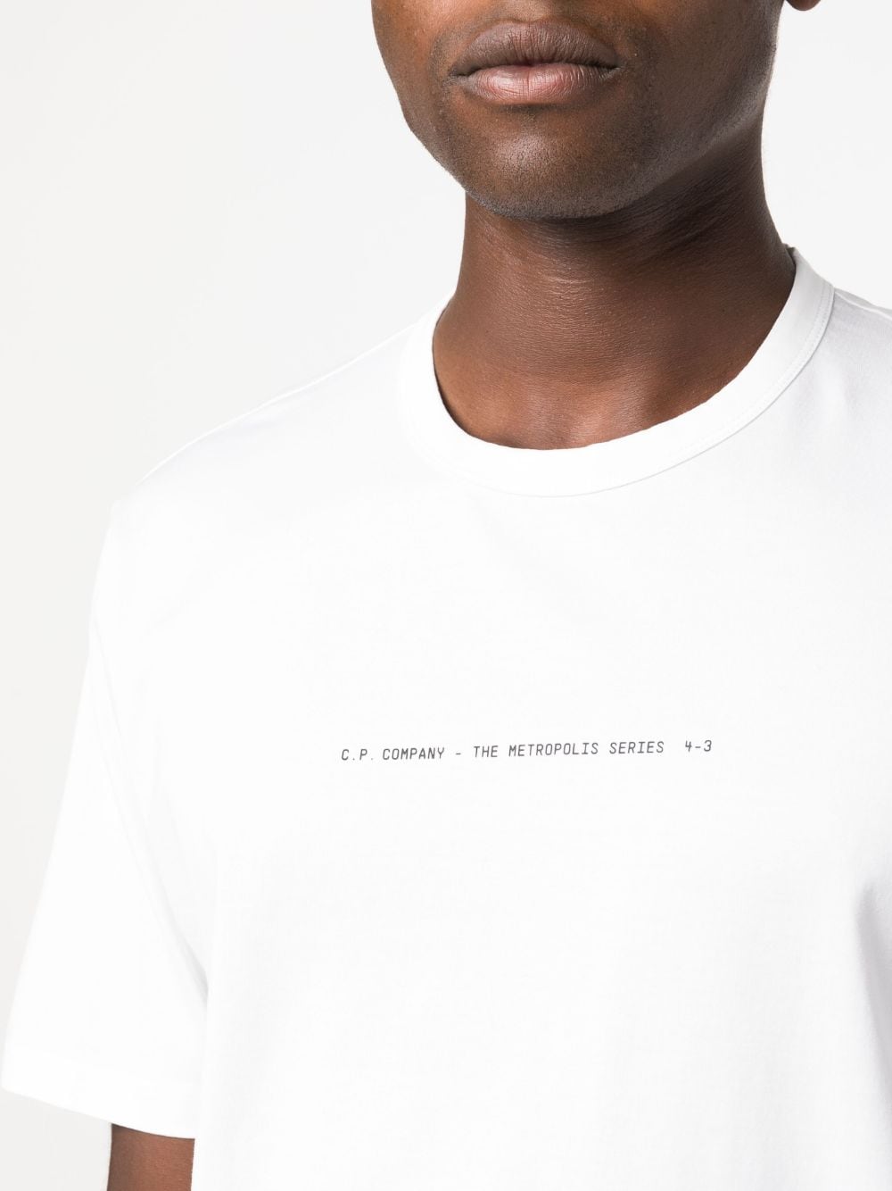 C.P. COMPANY METROPOLIS T-Shirts & Polos for Men - Premium White Cotton Shirts - Perfect for Casual Wear, Street Style & Urban Fashion