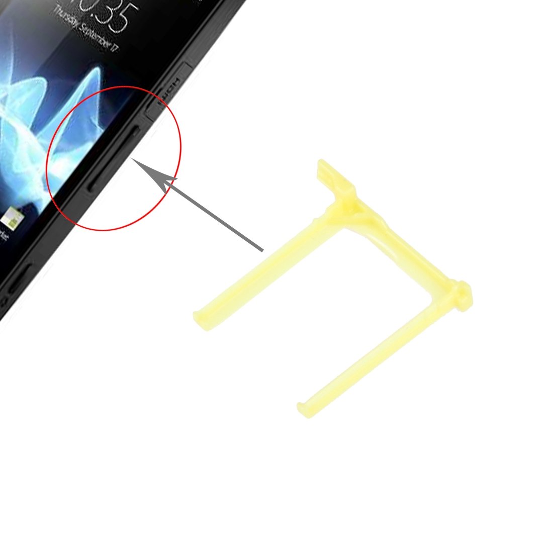 Original SIM Card Tray Replacement for Sony Xperia V LT25 & Xperia ZR M36h - Phone Repair Accessory for DIY Fixes & Maintenance