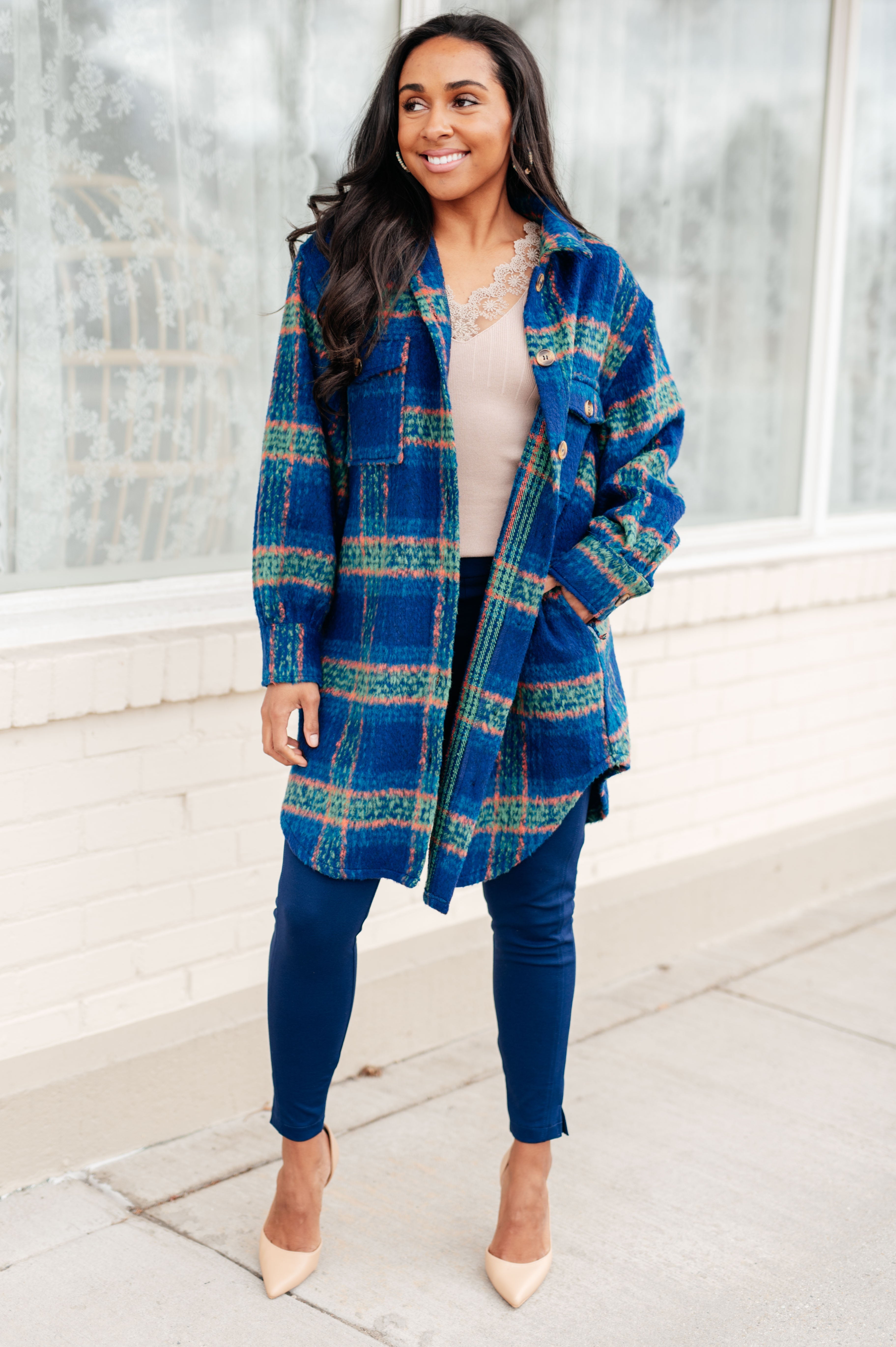 No Tears Plaid Coat for Women - Soft & Comfortable Winter Jacket - Perfect for Outdoor Activities & Casual Wear