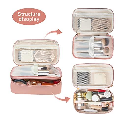 Travel Makeup Pouch Organizer Bag - Waterproof Cosmetic Case for Women, Perfect for Airplane Carry-on & Vacation Essentials Storage