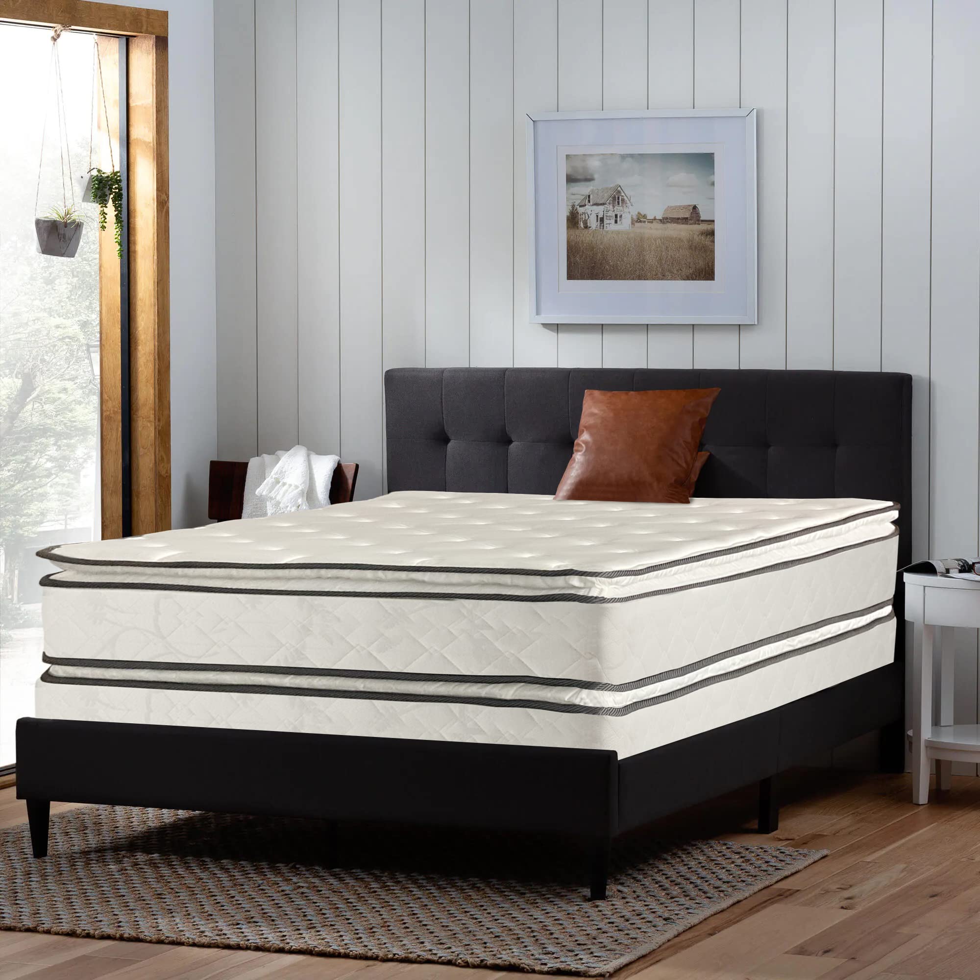 Medium Plush Double-Sided Pillowtop Innerspring Mattress with 4