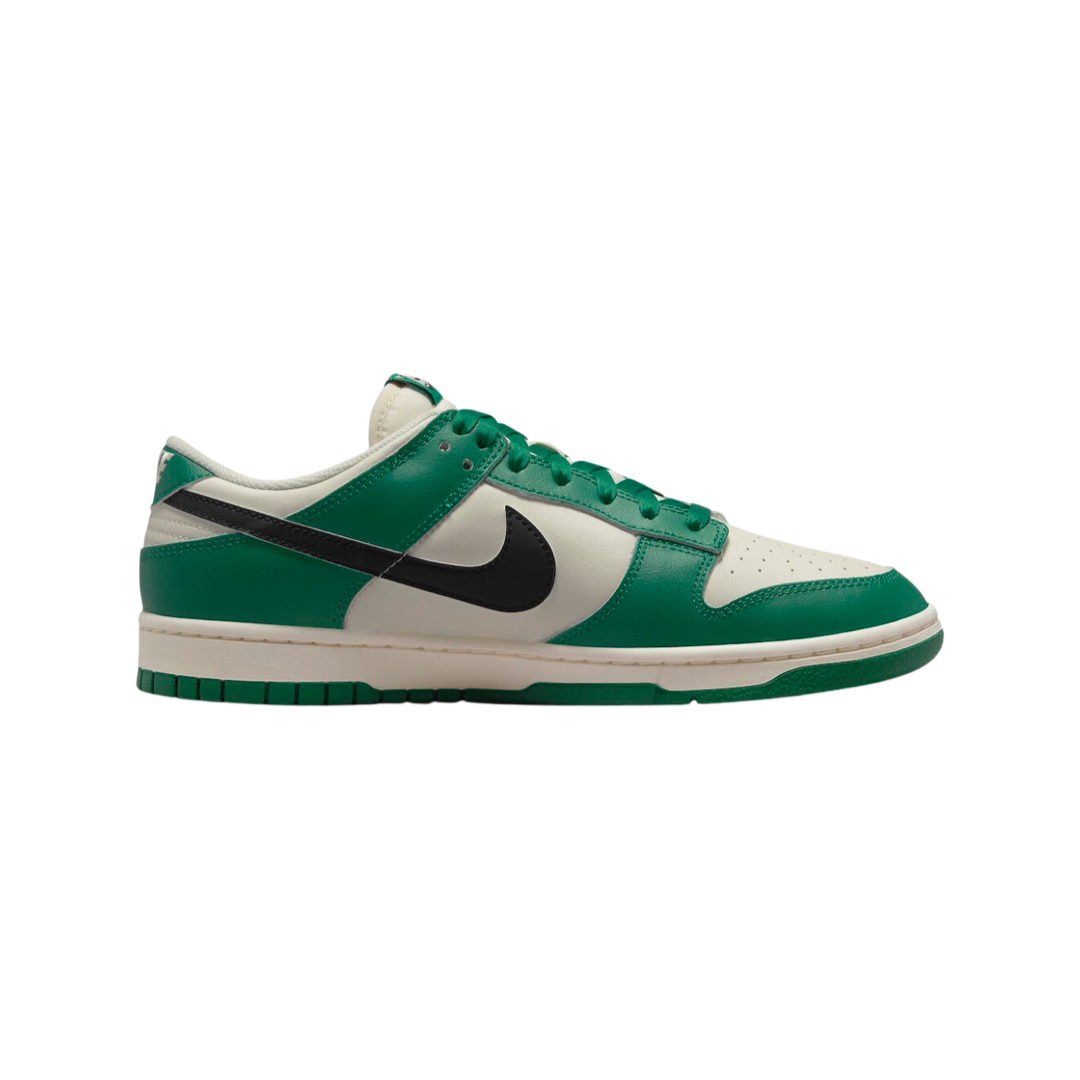 Nike Dunk Low Retro SE Sneakers - Pale Ivory & Black Malachite Colorway | Men's Basketball Shoes for Casual Wear & Street Style