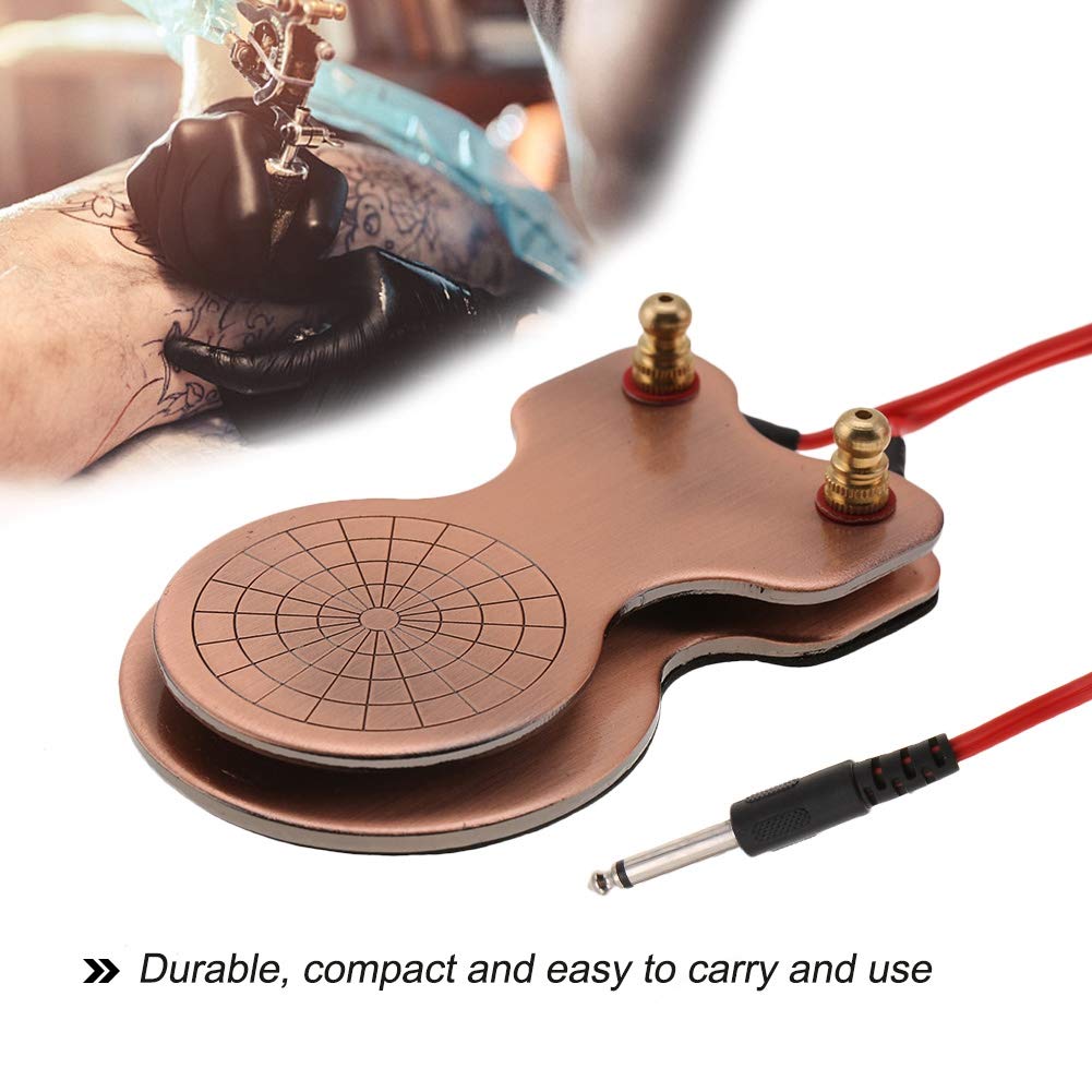 Professional Tattoo Foot Pedal Switch - Heavy Duty Iron Foot Controller for Tattoo Machines | Perfect for Tattoo Artists, Permanent Makeup & Body Art Studios