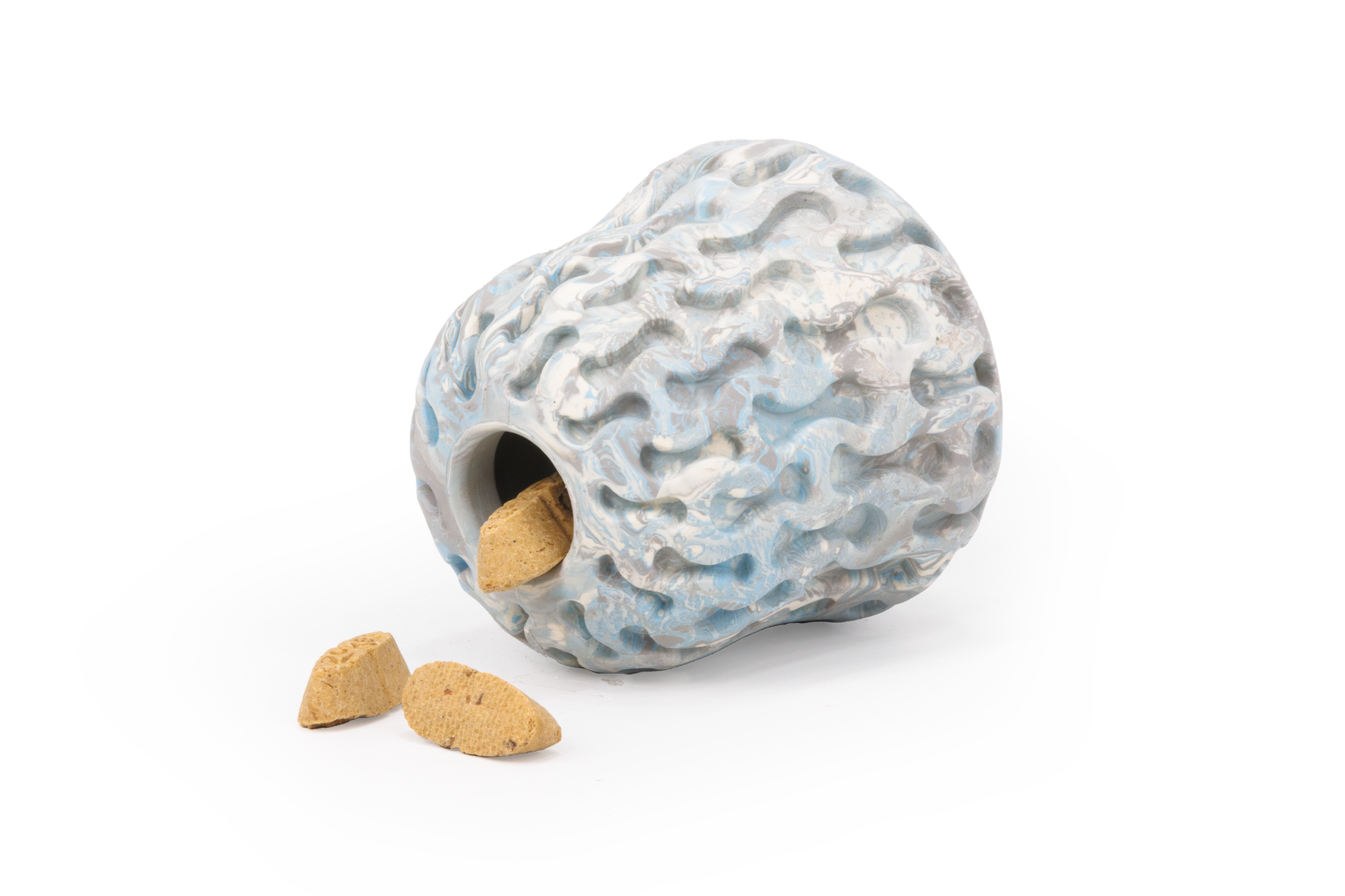 Interactive Dog Puzzle Toy & Treat Dispenser - Morel™ Gray Sky by Ruffwear® | Mental Stimulation & Reward Training for Dogs