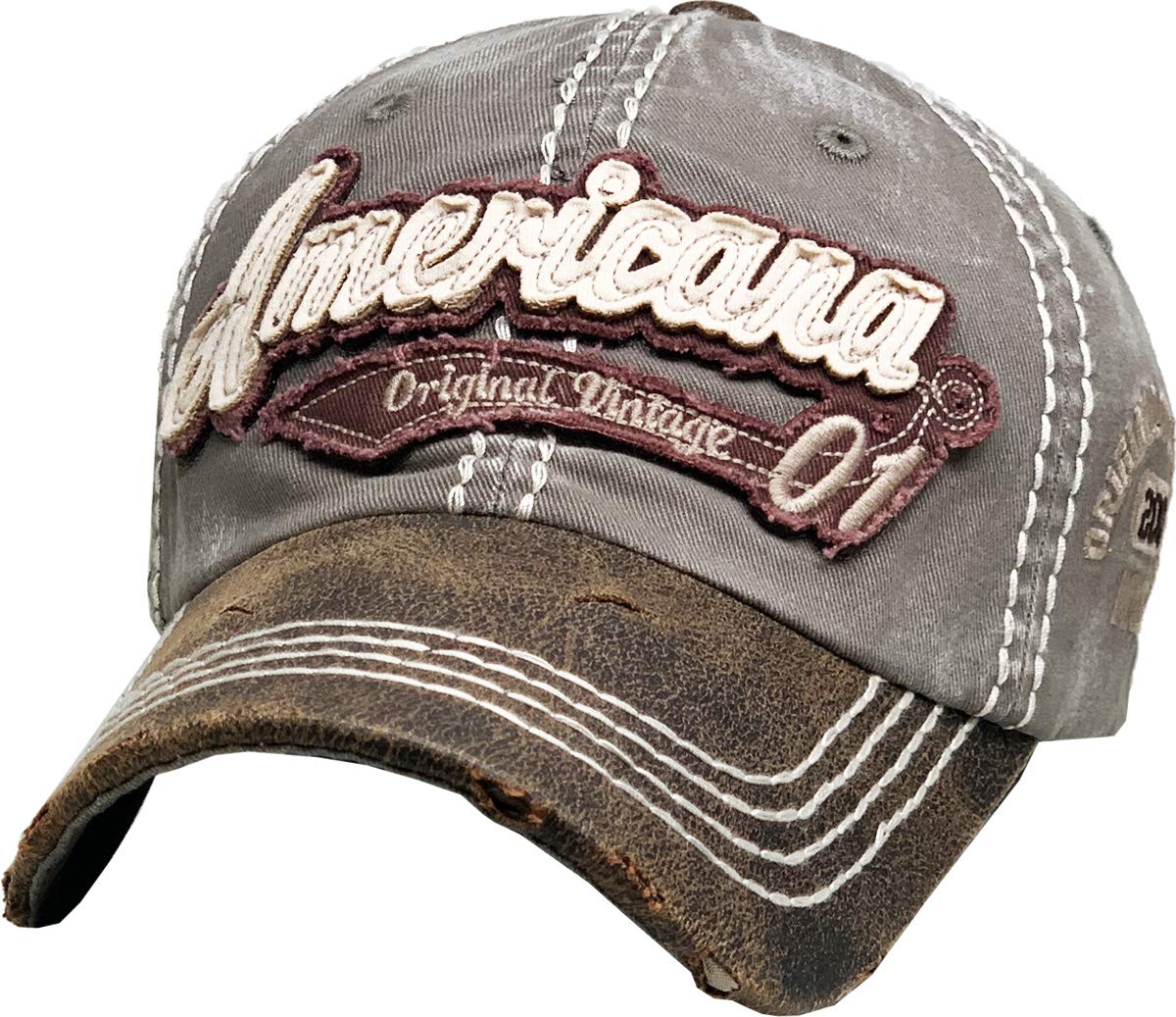 Vintage Distressed American Eagle Dad Hat - Adjustable Baseball Cap for Men & Women - Perfect for Outdoor Activities, Sports, and Casual Wear