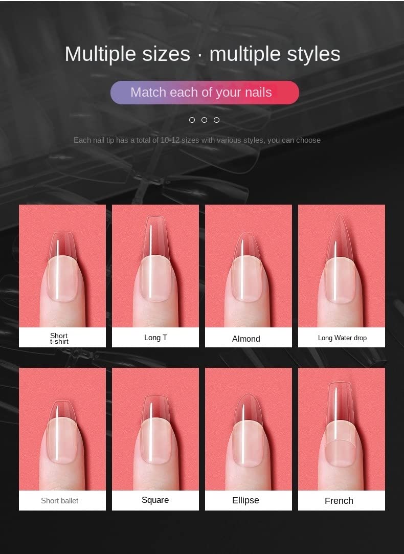 Luxury Bling Press on Nails - Reusable Fake Nails with Handmade Nail Art Designs by Professional Manicurist (Size L/B & H/XL) | Perfect for Parties, Weddings, and Special Occasions