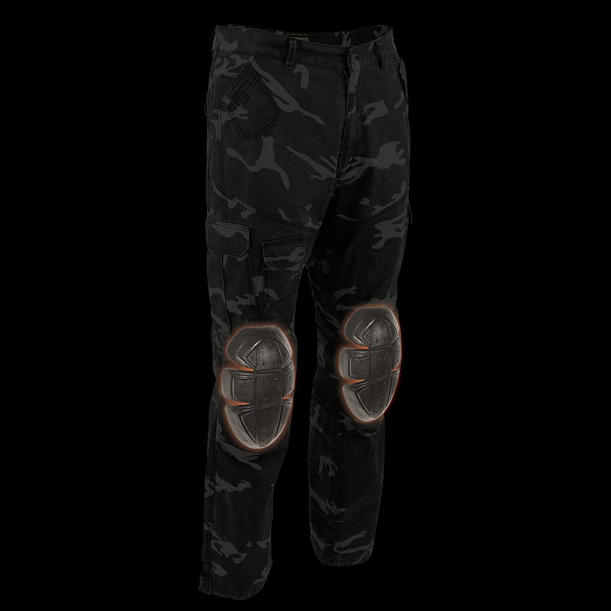 Milwaukee Leather Men's Armored Camo Motorcycle Riding Jeans with Aramid Fibers - MPM5592-44 - Durable Protective Gear for Street & Off-Road Biking