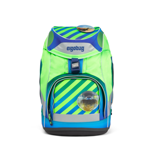 Ergobag 6-Piece School Backpack Set - TruckBear NEO Edition | Durable Kids Backpack for School, Travel & Daily Use