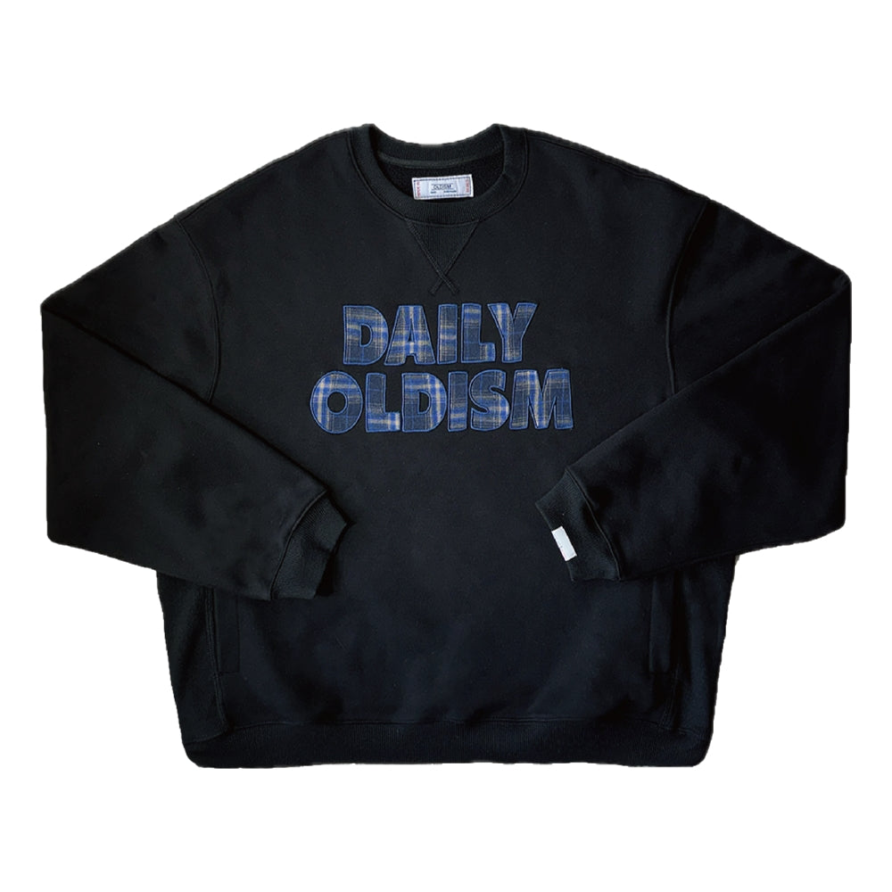 OLDISM Embroidered Logo Sweater - Black & Blue - Stylish Casual Pullover for Men & Women - Perfect for Streetwear, Outings & Everyday Fashion