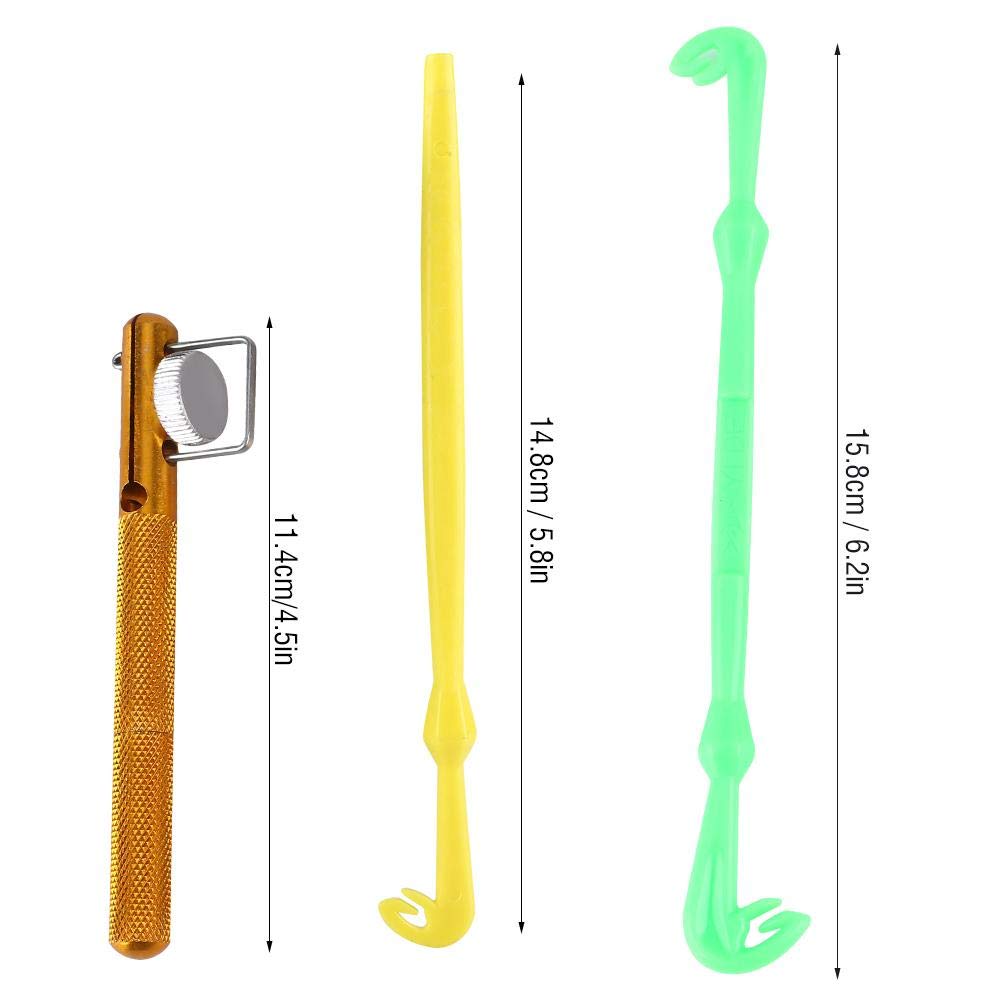 **Fishing Loop Tyers & Knot Tying Tool Set – 3-Piece Nail Knot Tyer, Hook Loop Tyer, Fishhook Remover & Disgorger for Fly Fishing – Perfect for Securing Hooks, Removing Fishhooks & Tying Strong Knots**